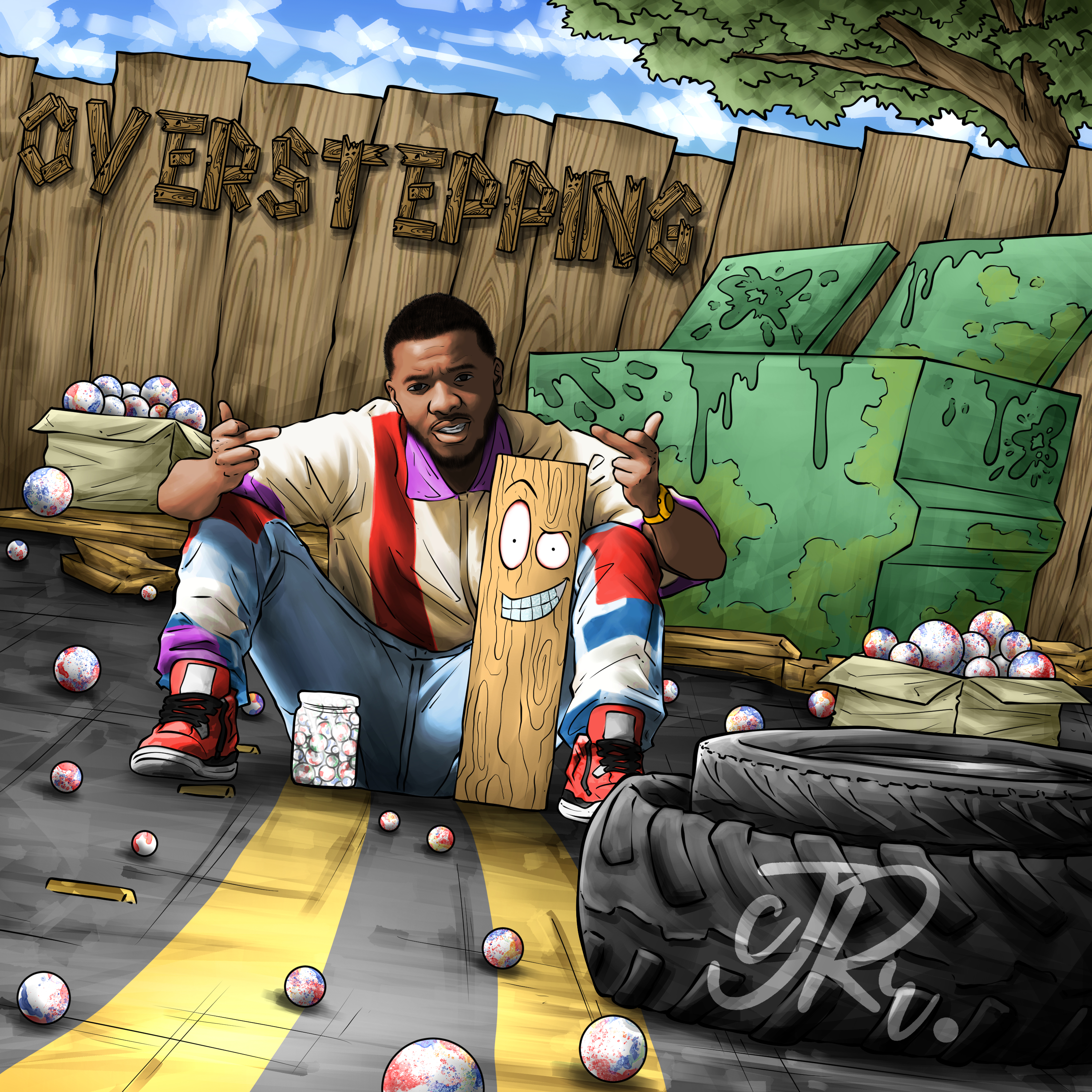 Overstepping artwork