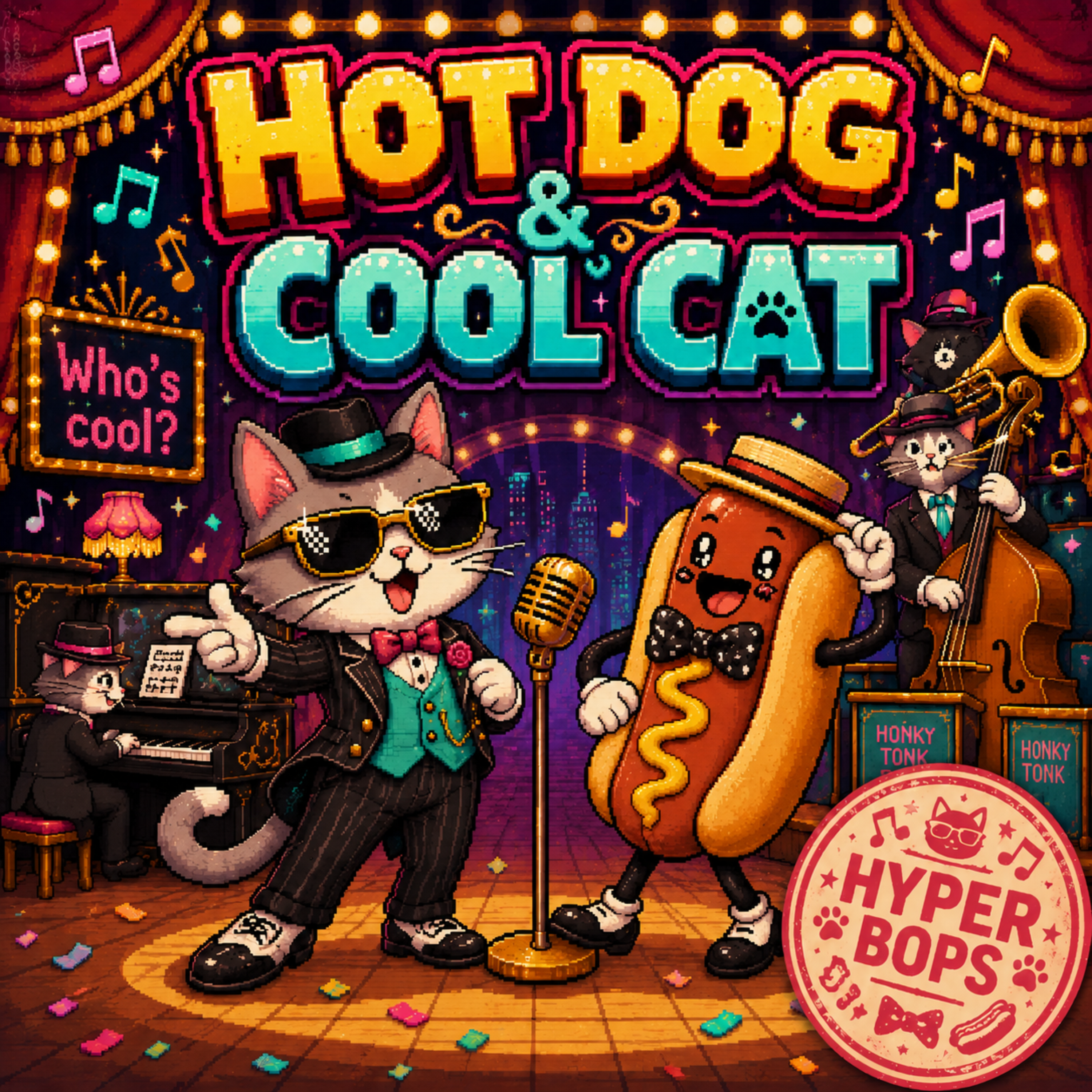 HOT DOG & COOL CAT by Hyper Bops cover art