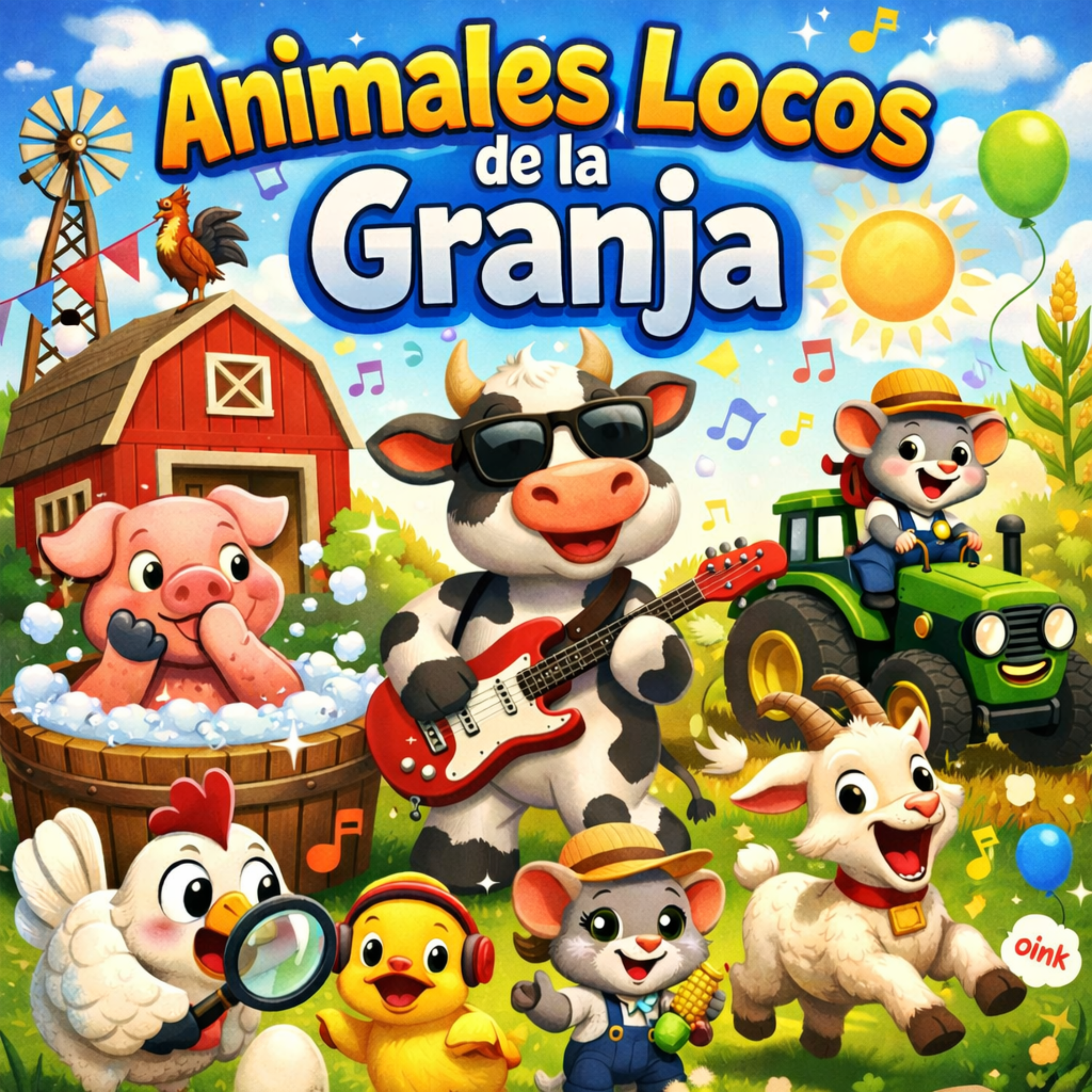 Animales Locos De La Granja artwork