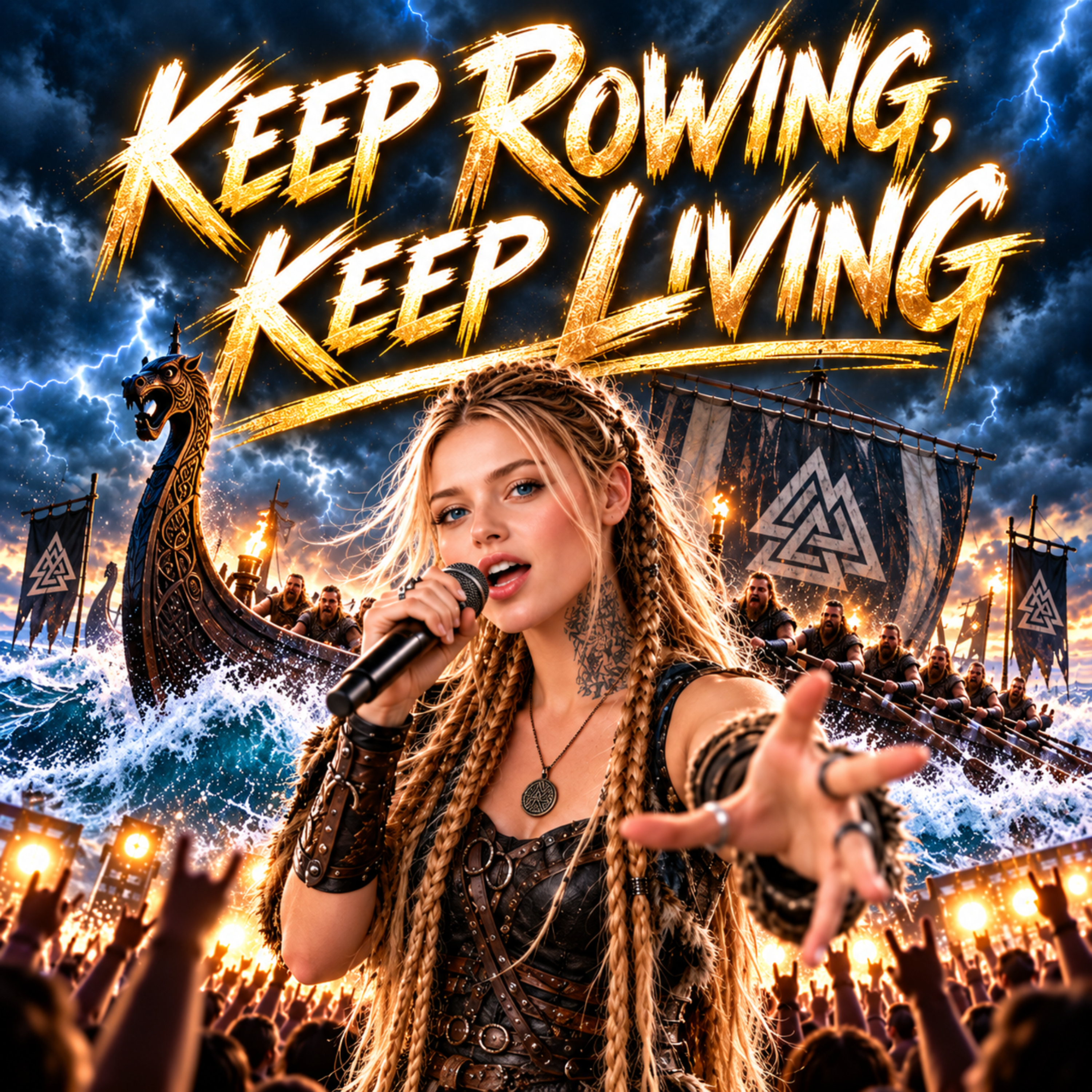 Keep rowing, keep living by Raven Astrid cover art