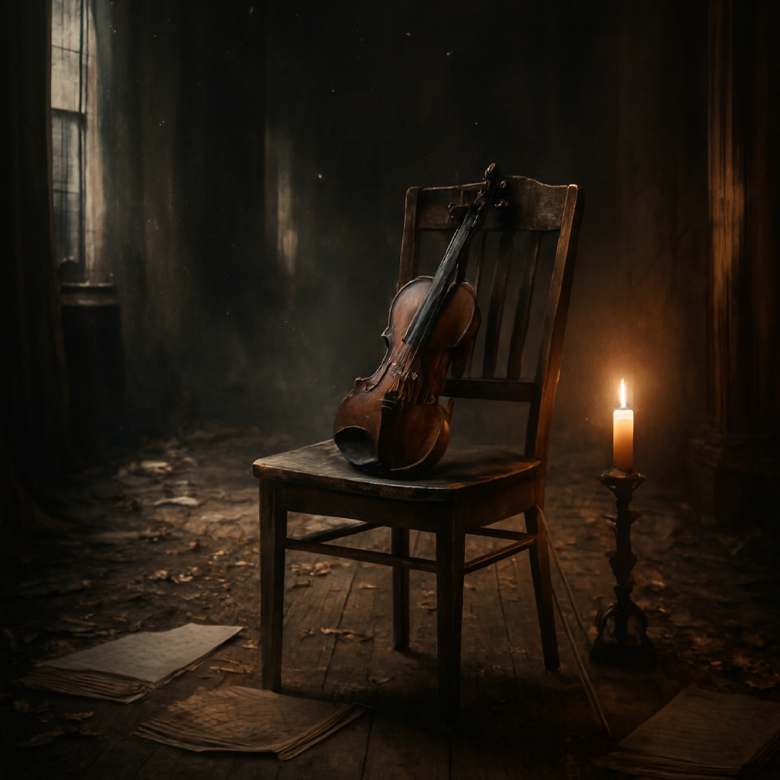 The Last Waltz of Silence  One Violin, One Goodbye artwork