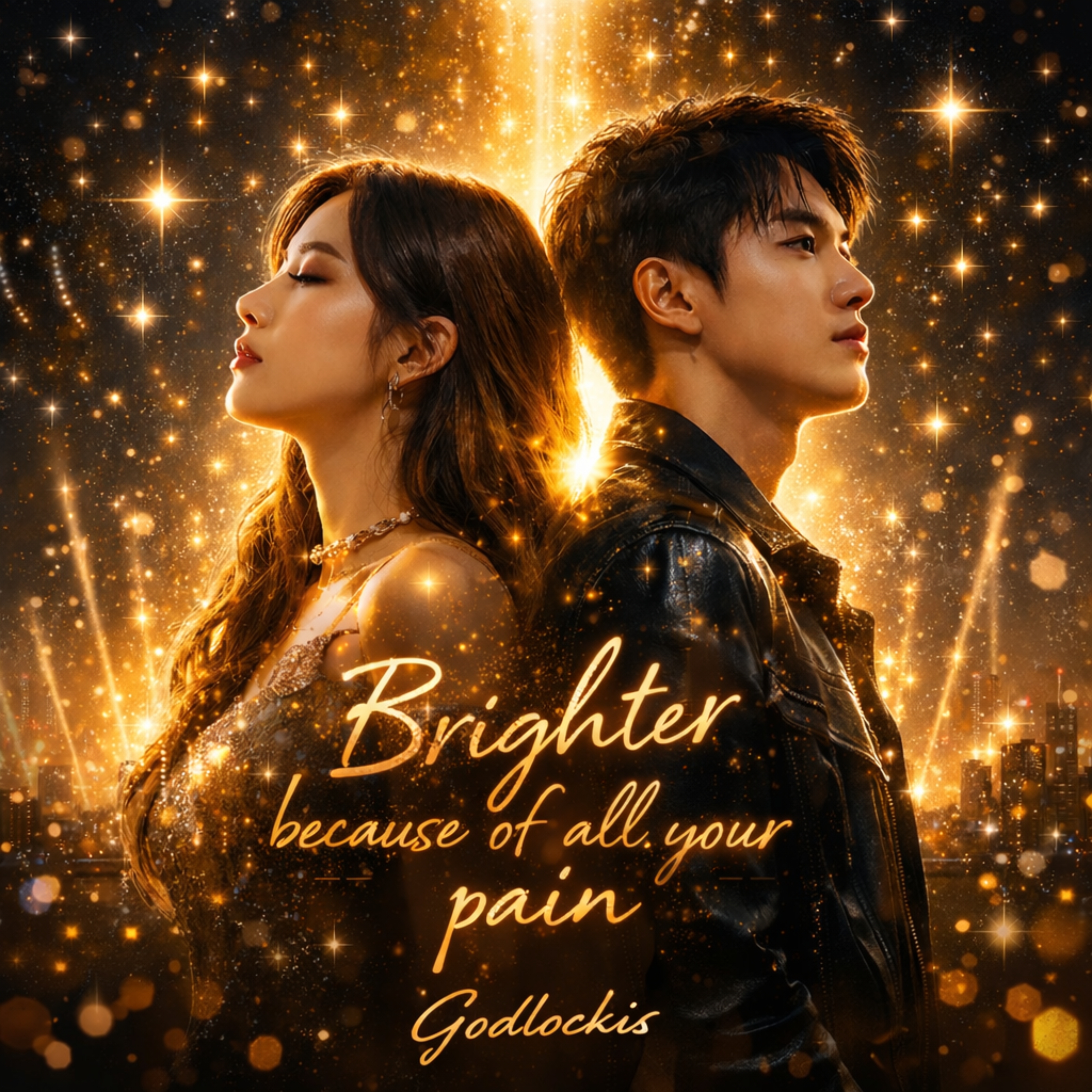 Brighter because of all your pain artwork