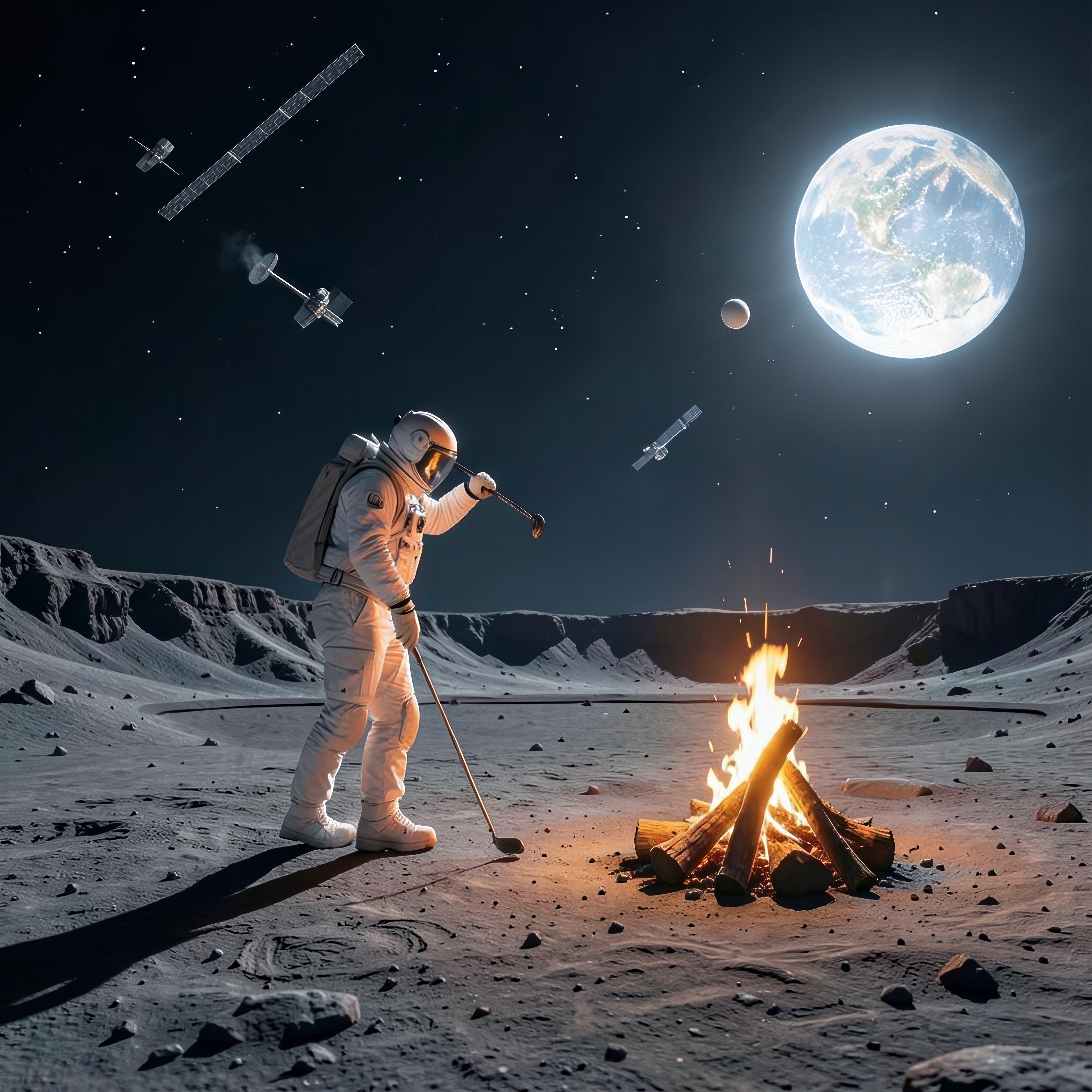 Golfin' on the Moon by DJ Hillcrest cover art