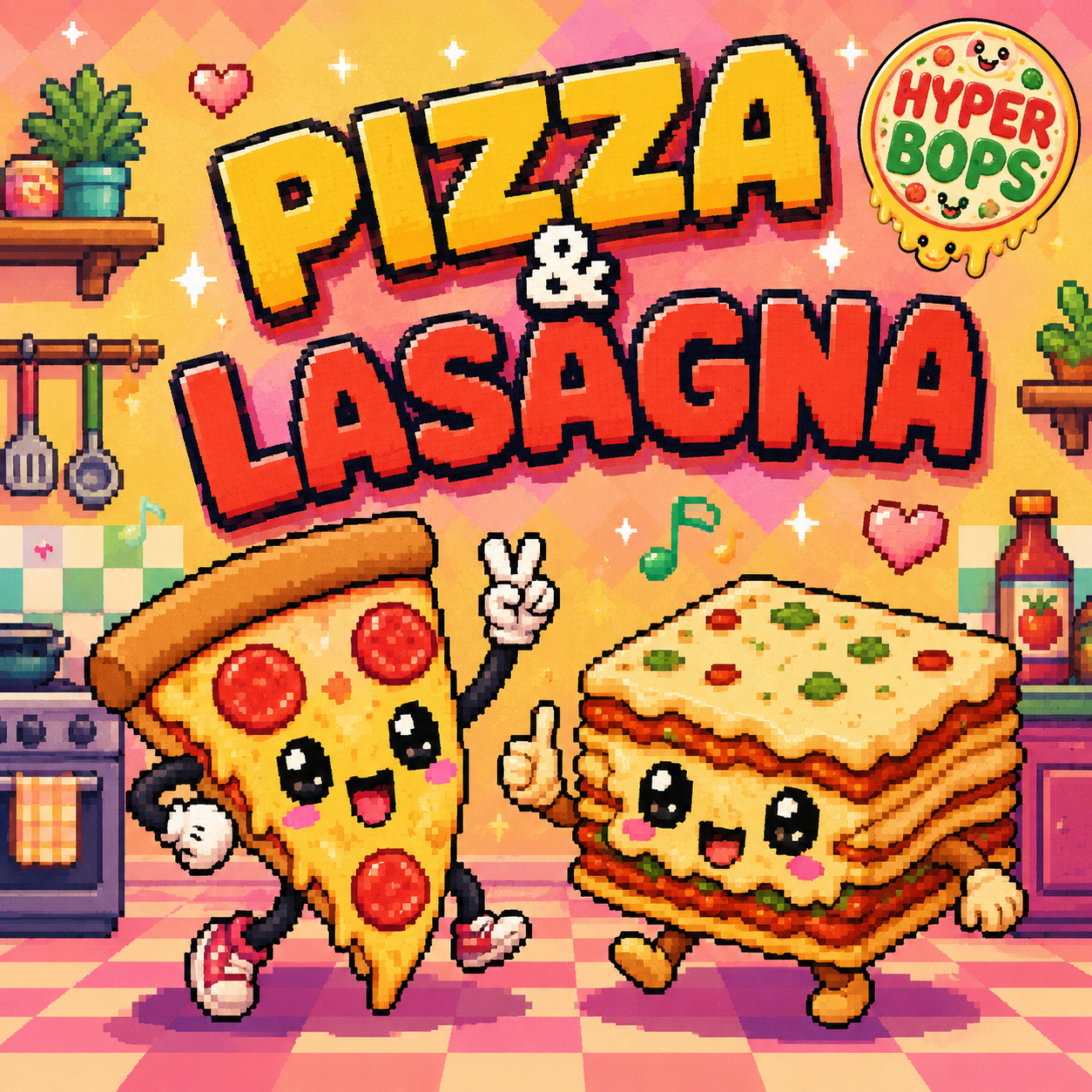 PIZZA & LASAGNA by Hyper Bops cover art