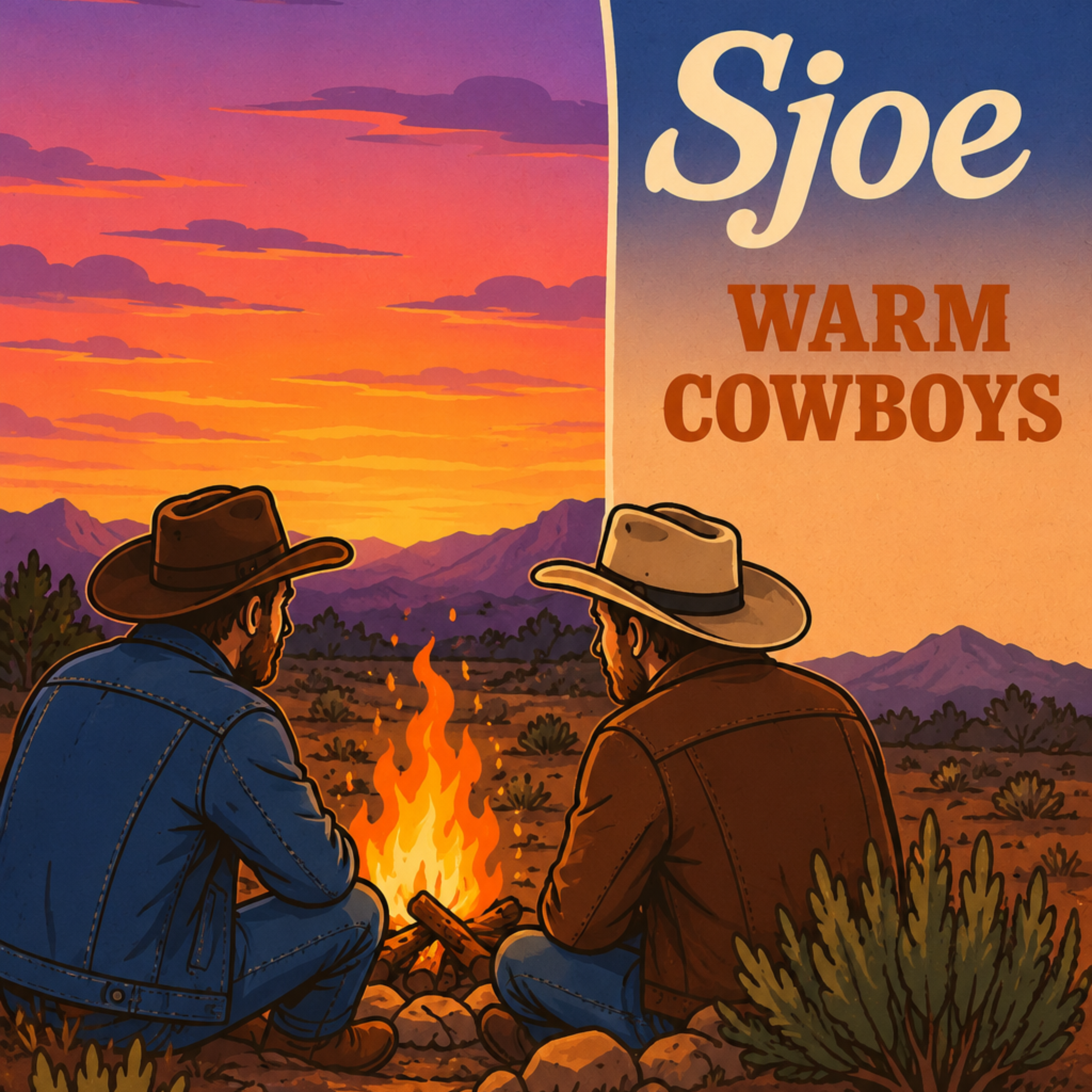Sjoe Warm Cowboys by glow flower cover art