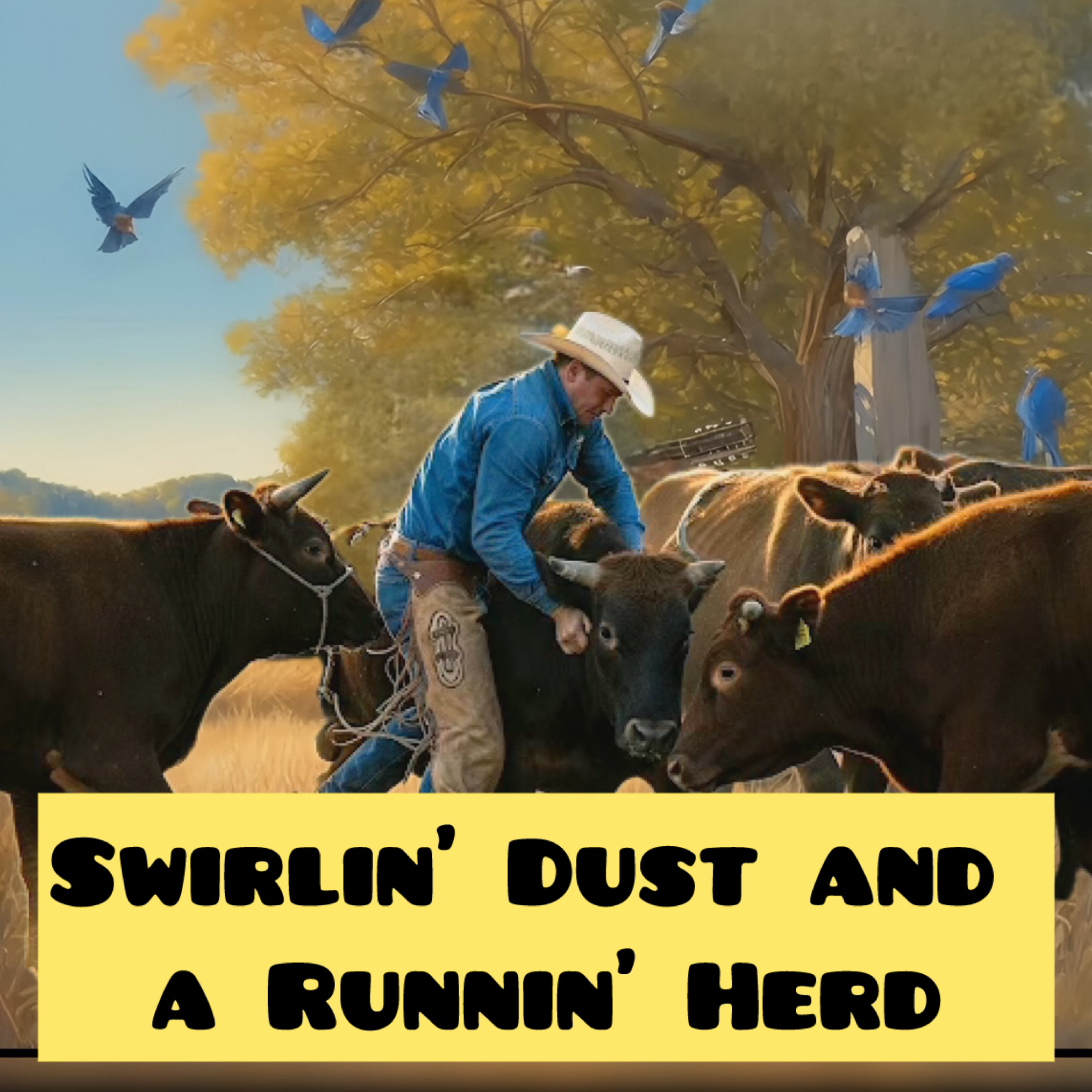 Swirling Dust And A Runnin Herd artwork