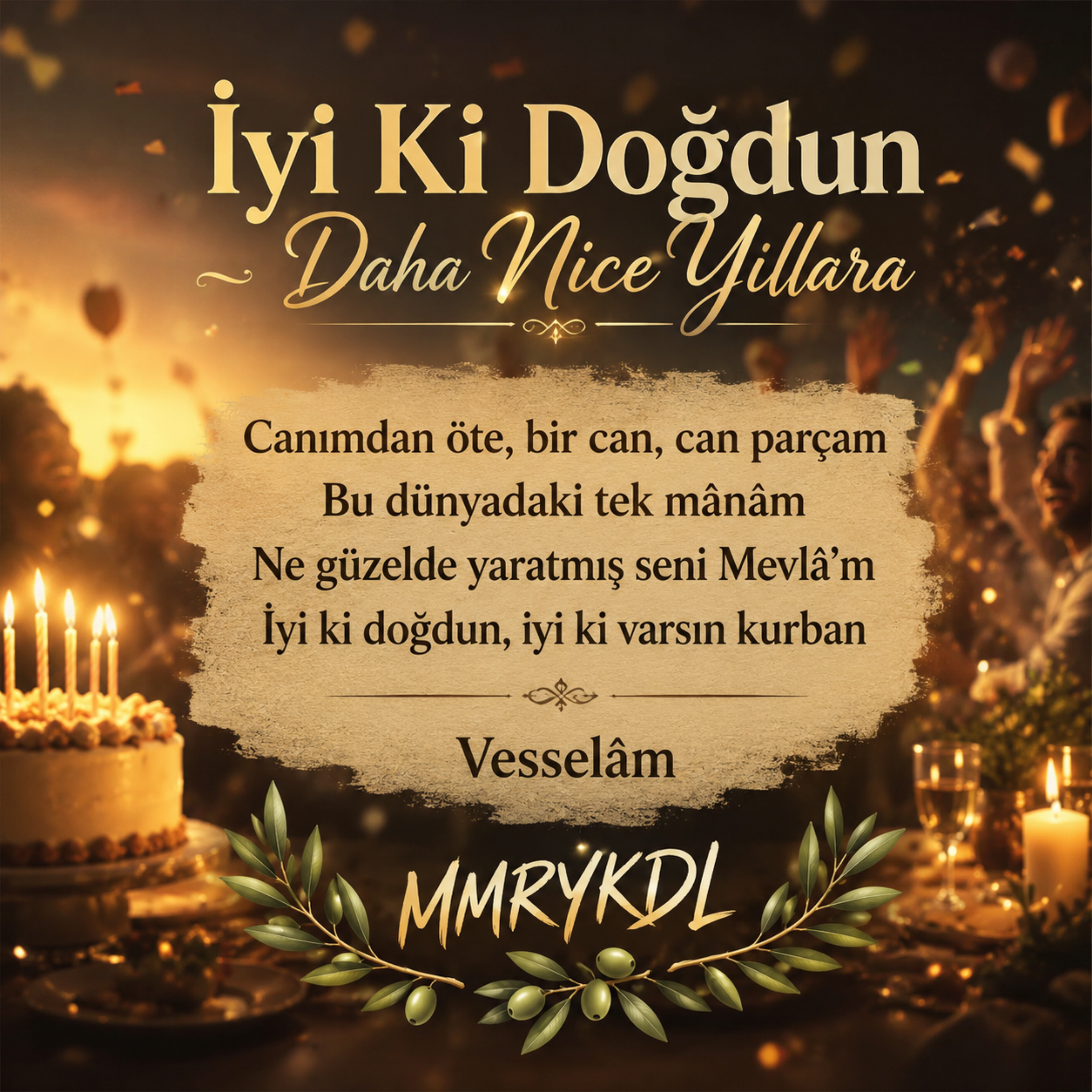 İYİKİ DOĞDUN DAHA NİCE YILLARA by MMRYKDL cover art