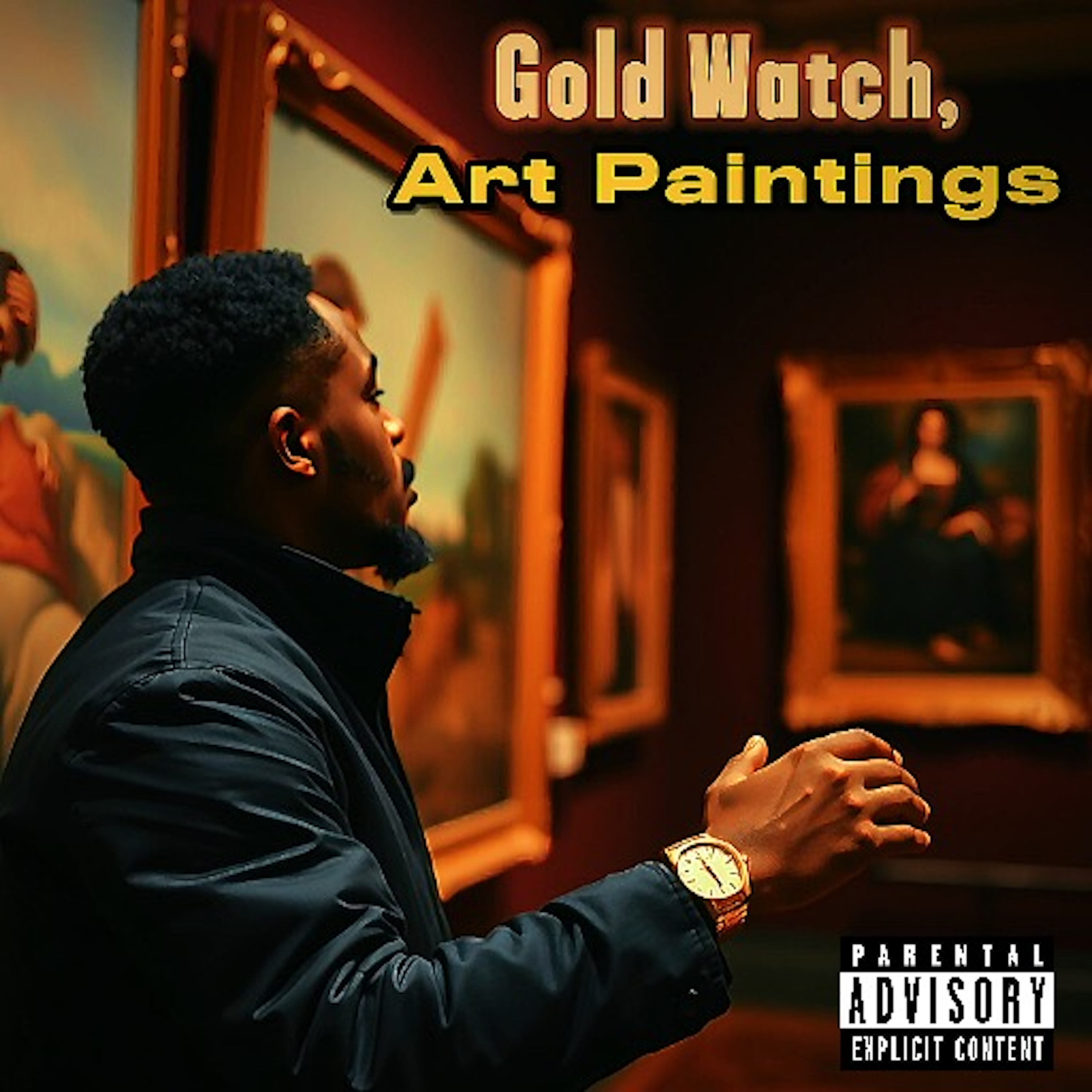 Gold Watch, Art Paintings artwork