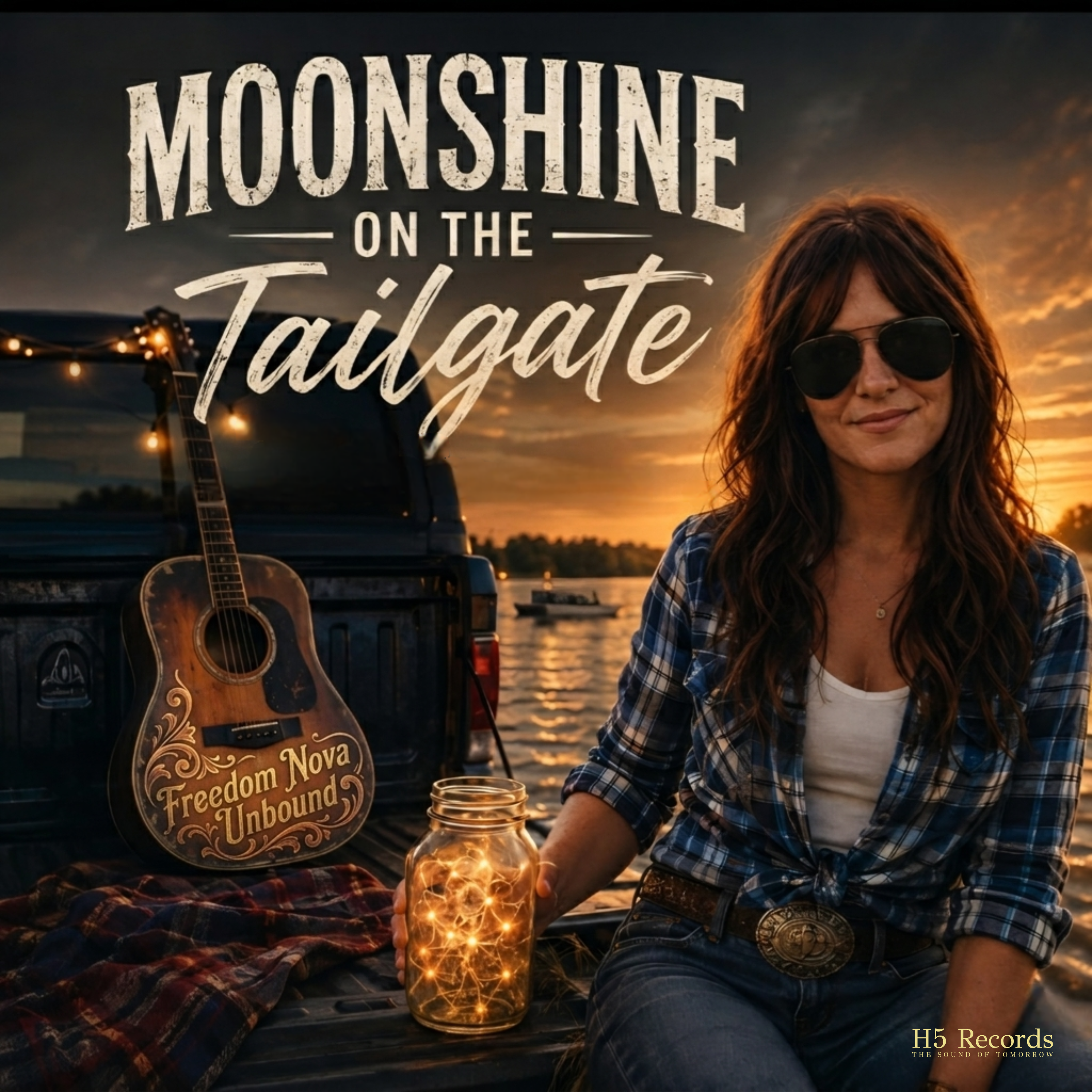 Moonshine On The Tailgate by Freedom Nova Unbound cover art