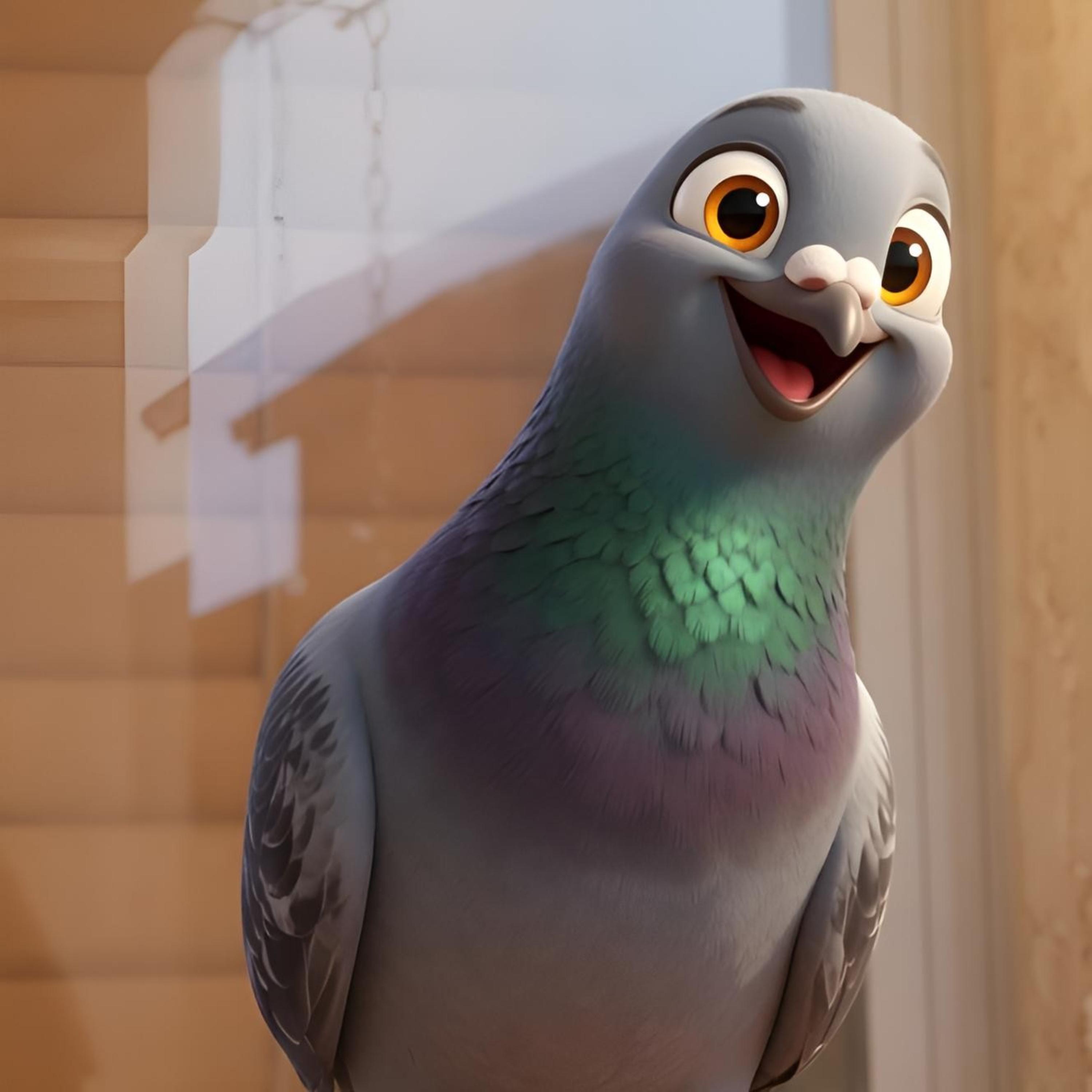 Pigeon’s Happiness We See by DownBurst Media Kids cover art