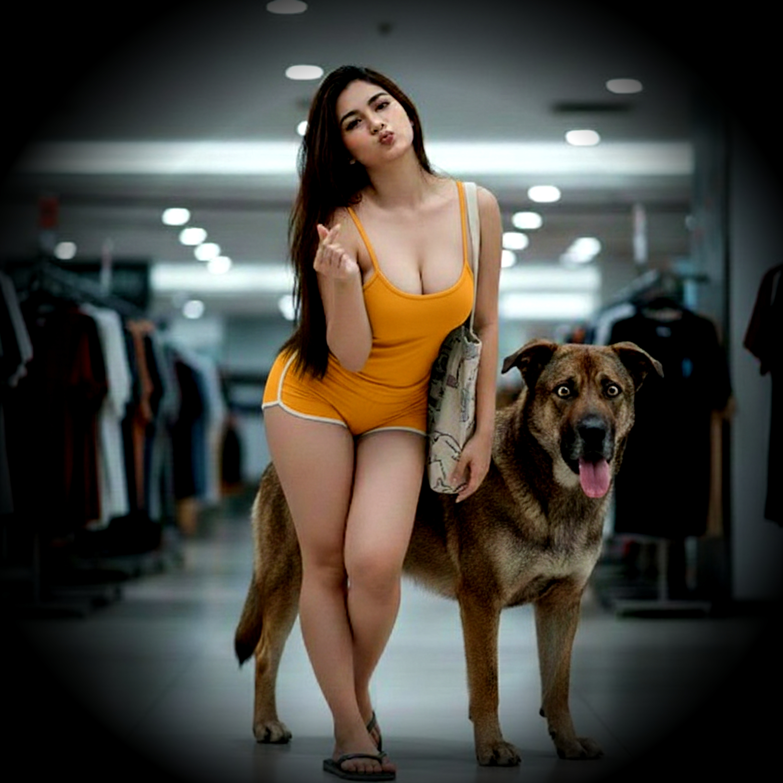 Seeing a dog here artwork