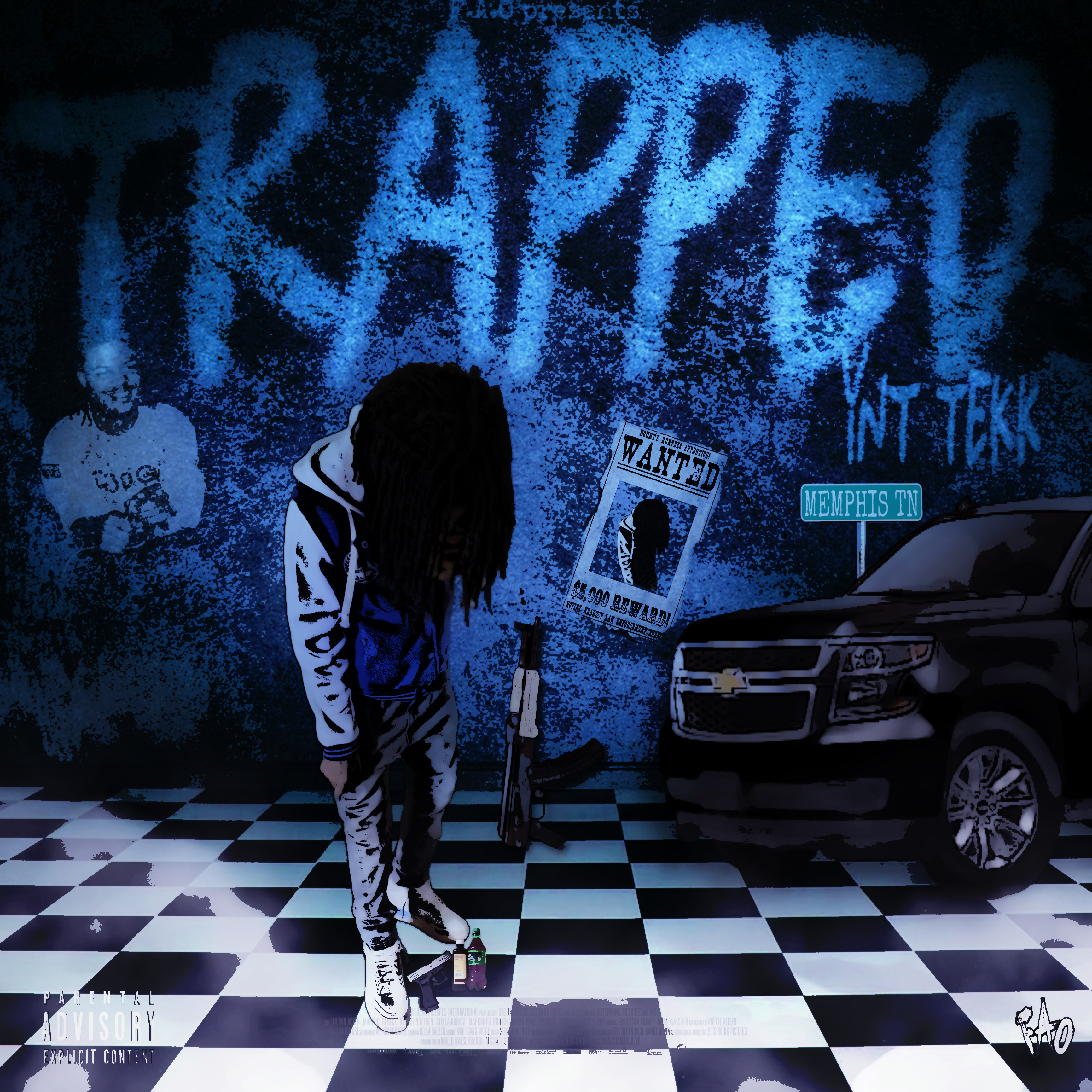 Trapped artwork