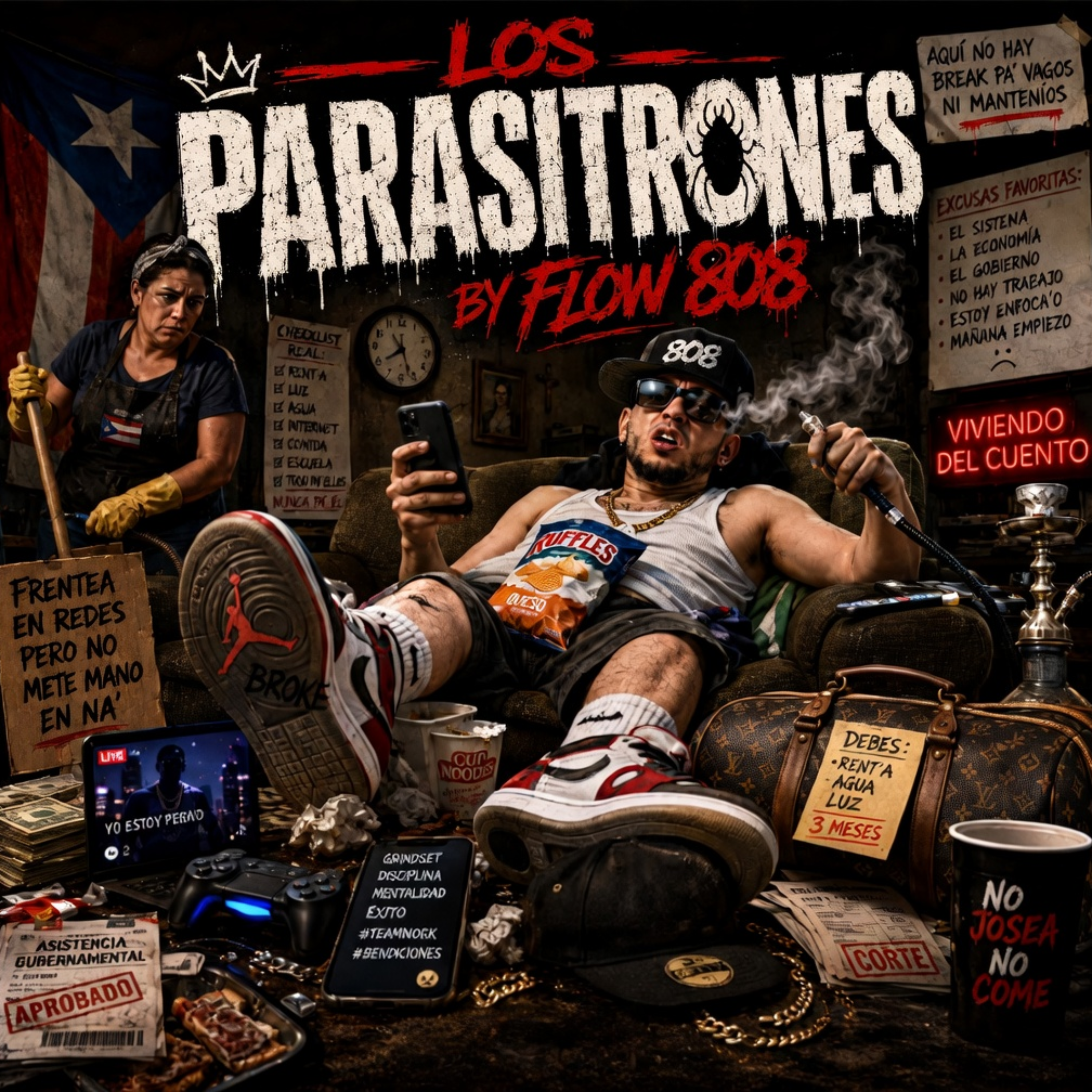 Los Parasitrones by Flow 808 cover art