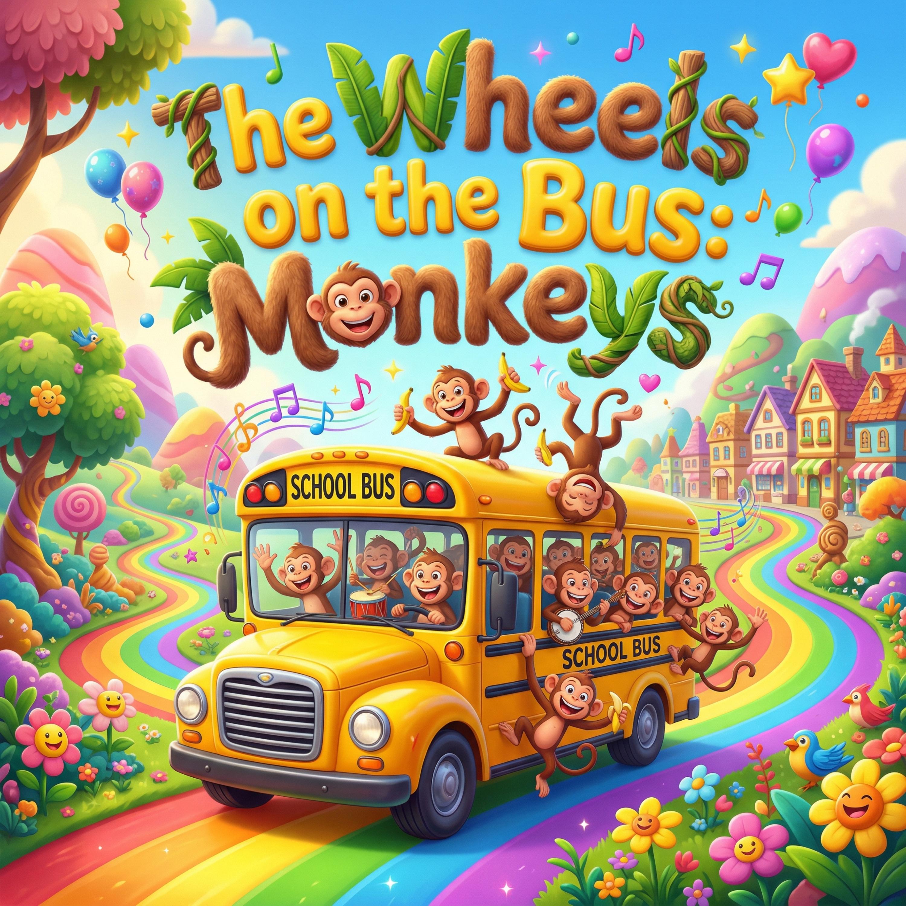 The Wheels On The Bus : Monkeys artwork
