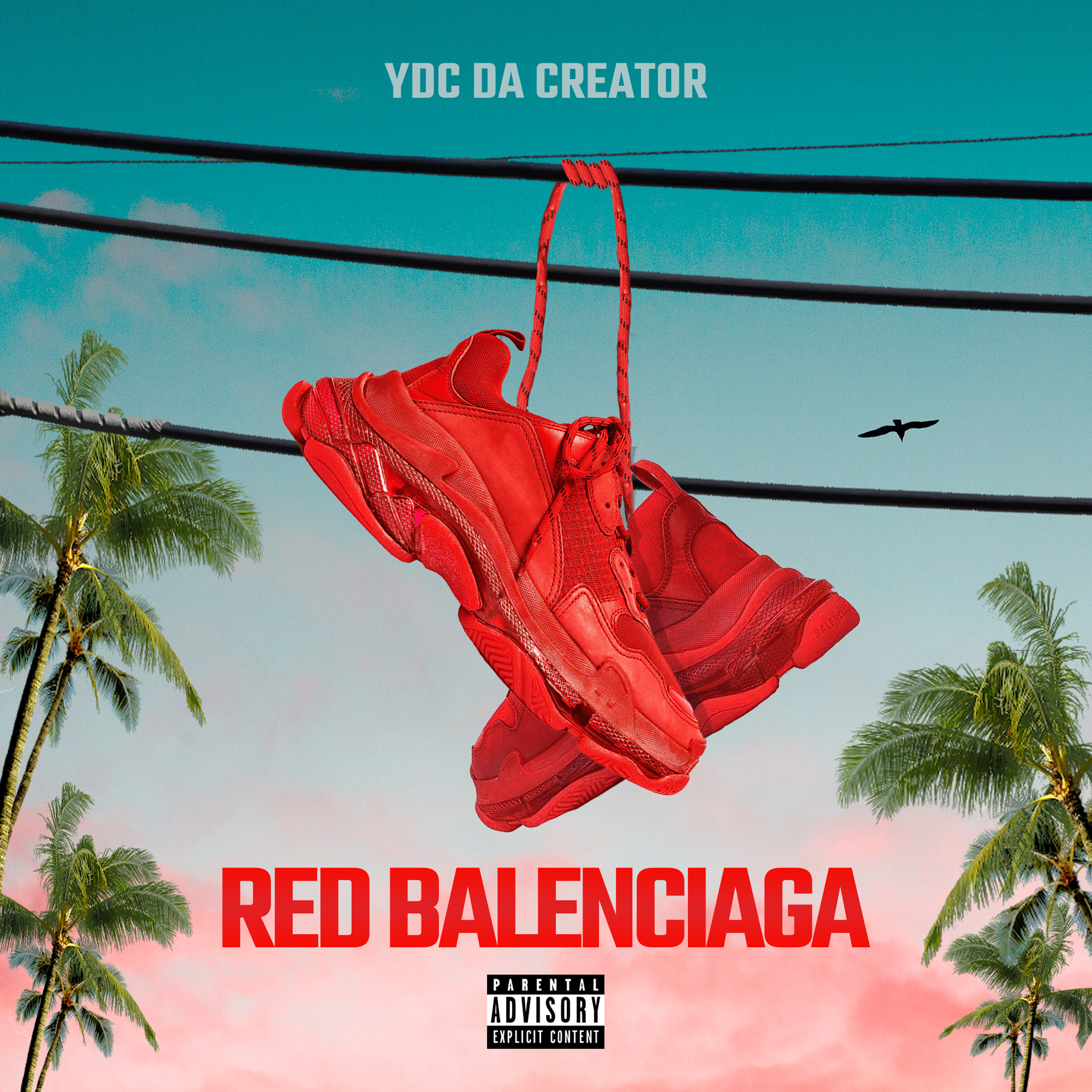 Red Balenciaga artwork