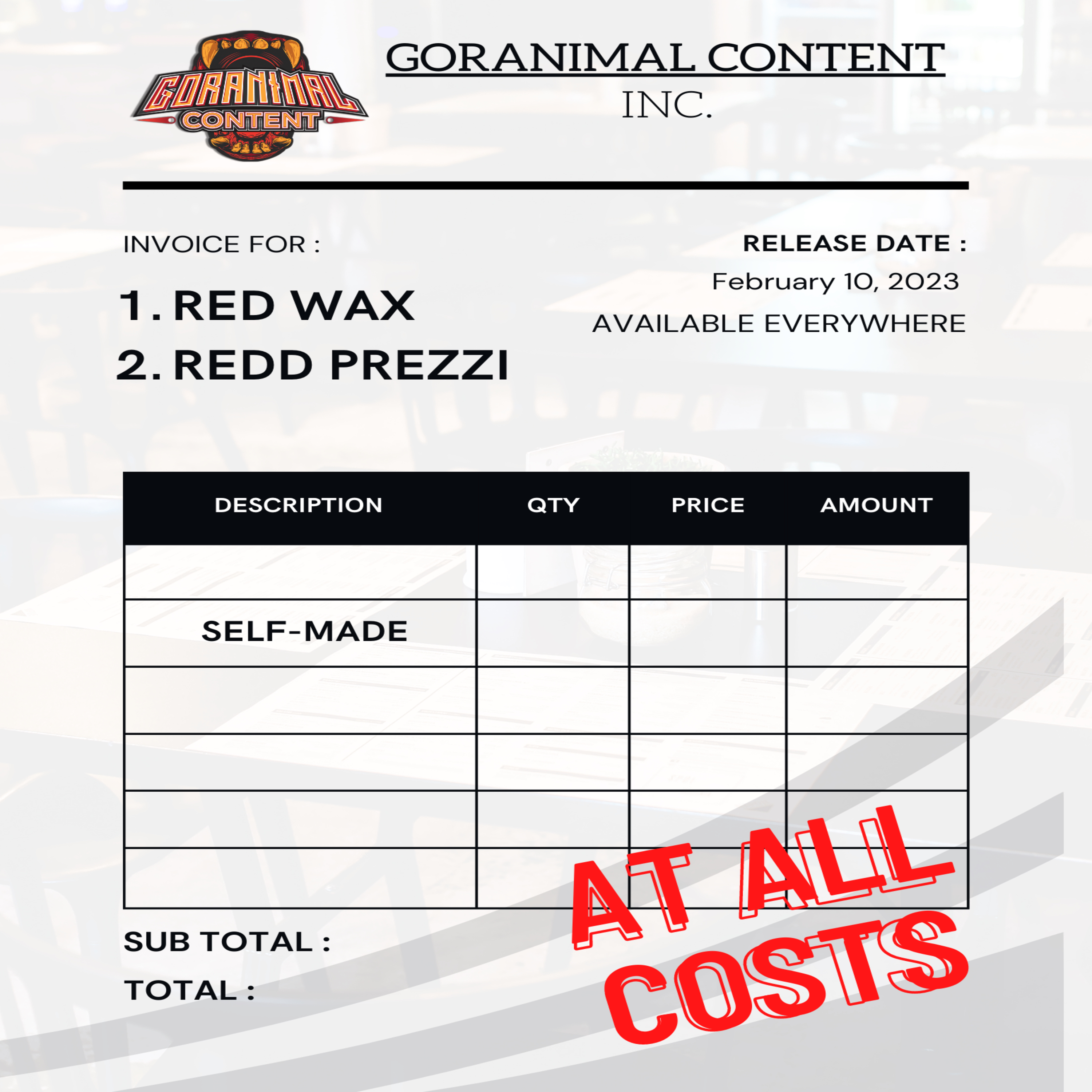 At All Costs artwork