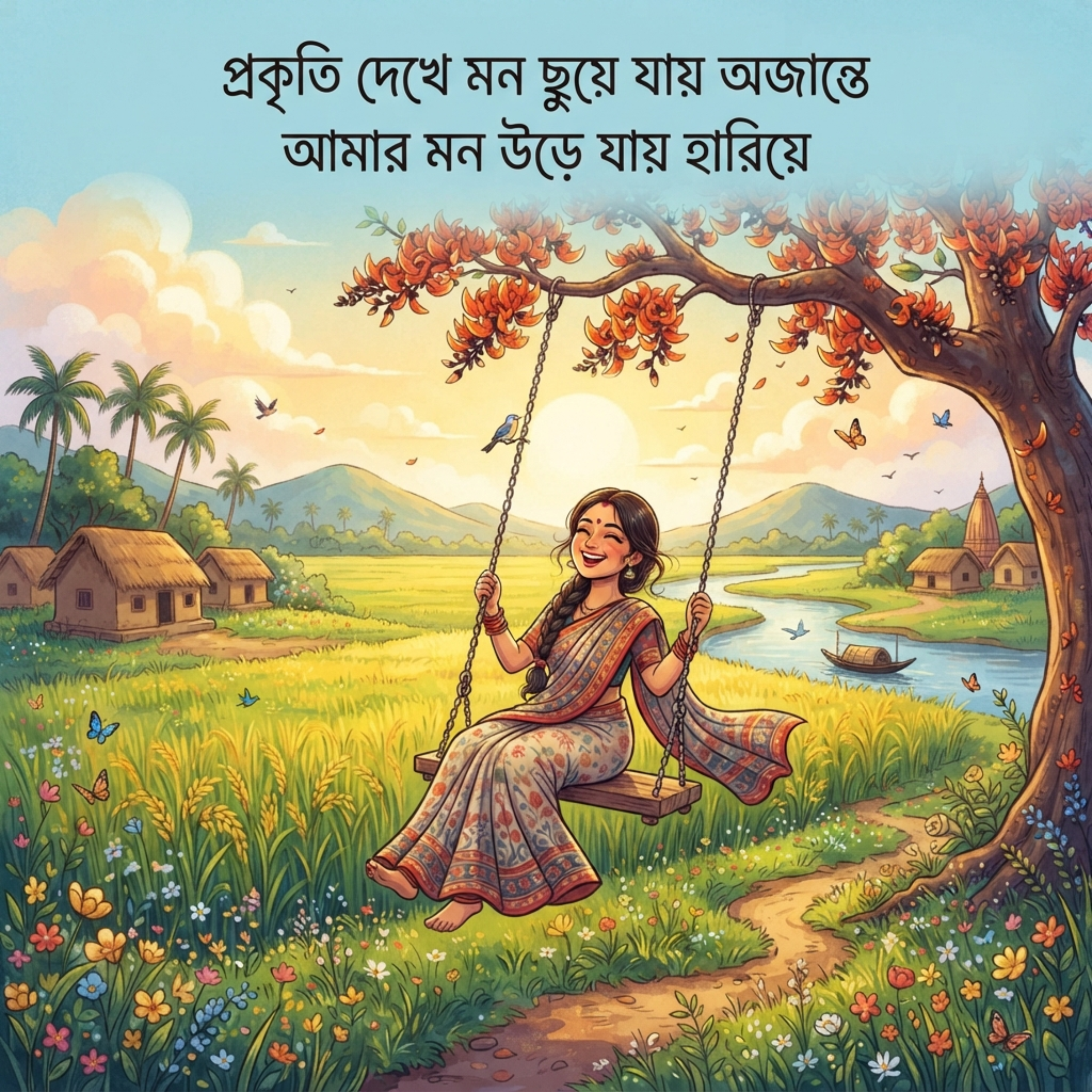 প্রকৃতি দেখে মন ছুয়ে যায় অজান্তে আমার মন উড়ে যায় হারিয়ে (Prokriti Dekhe Mon Chuye Jay Ojante Amar Mon Urey Jay Hariye) by Mubin TusHar cover art