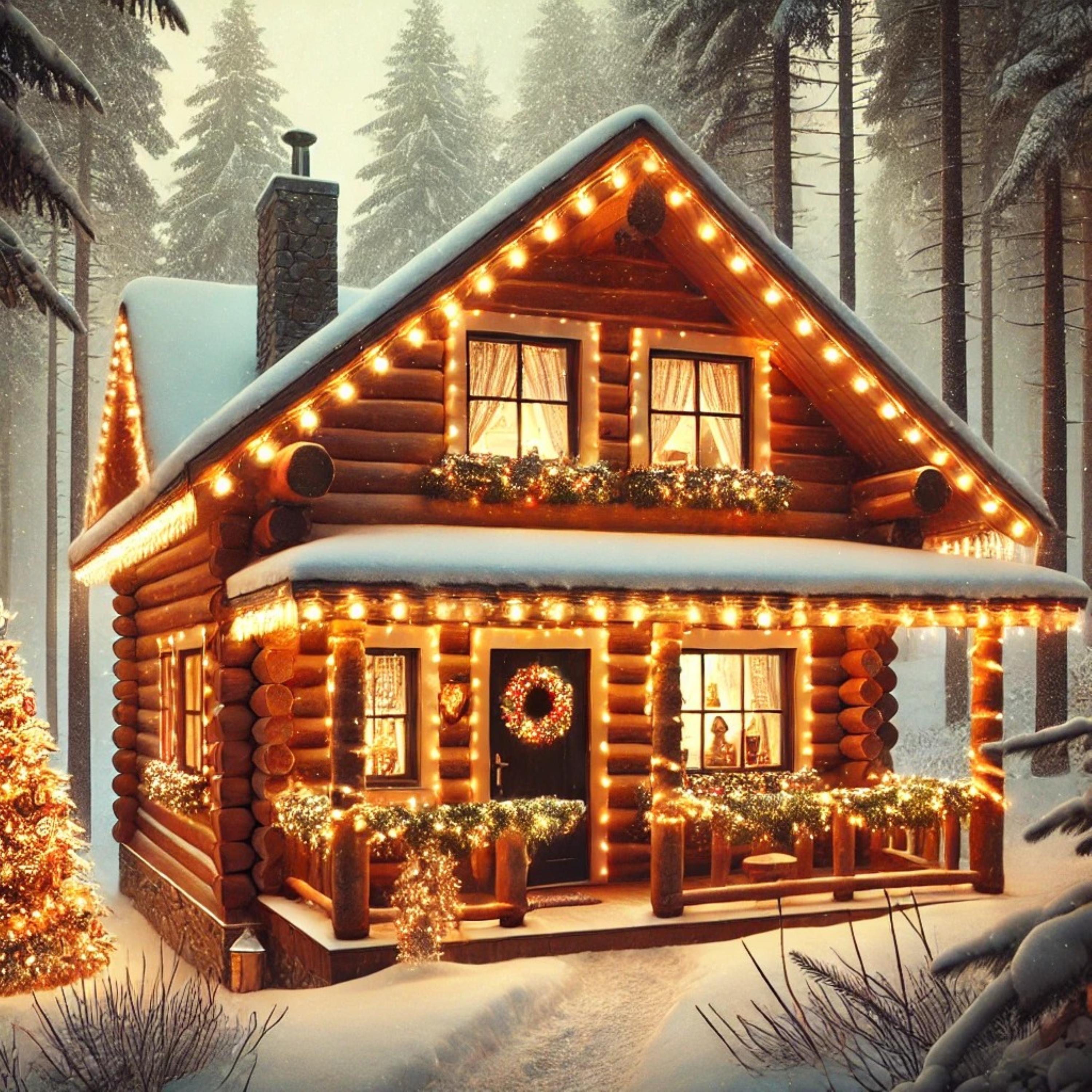 LoFi Christmas Forest artwork