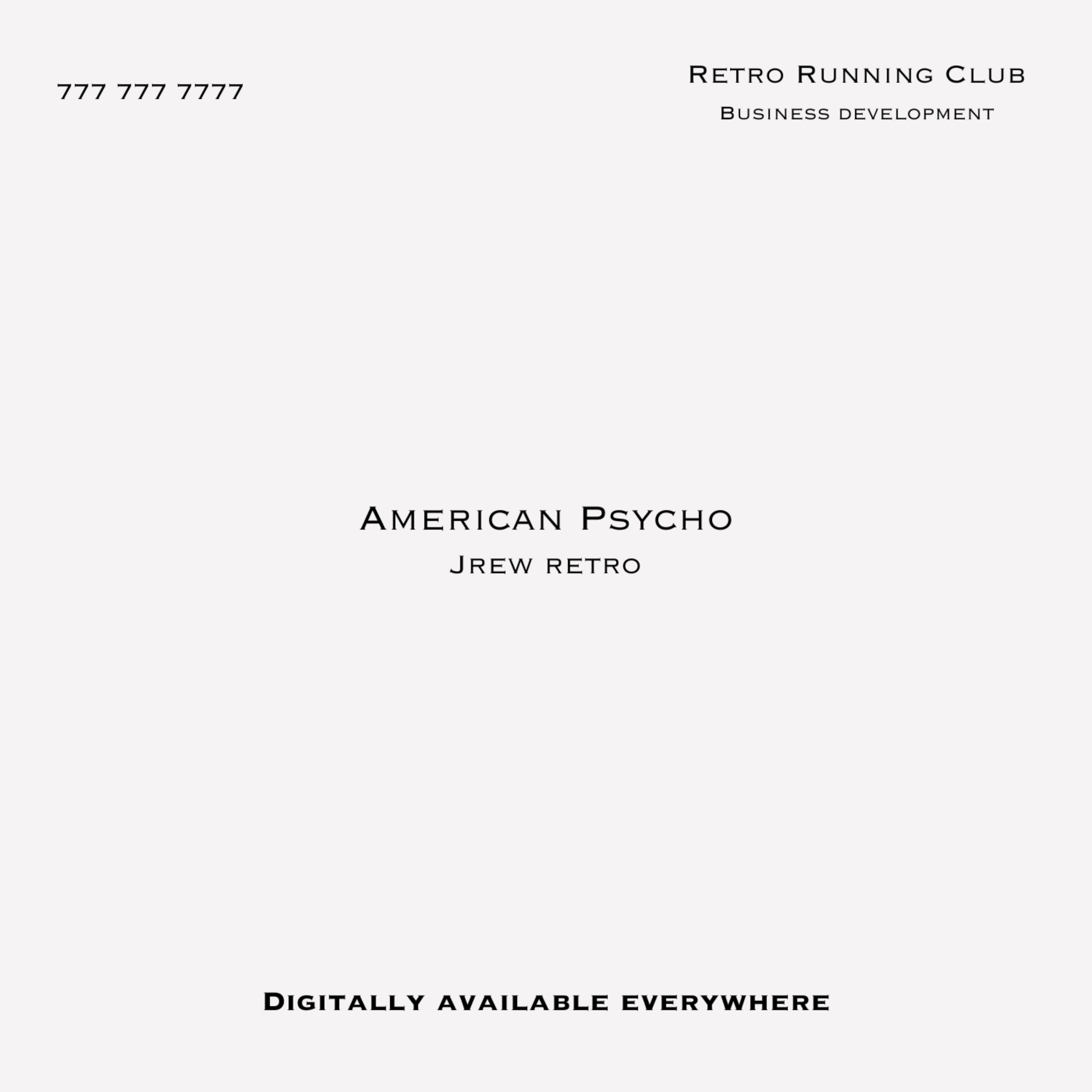 American Psycho artwork