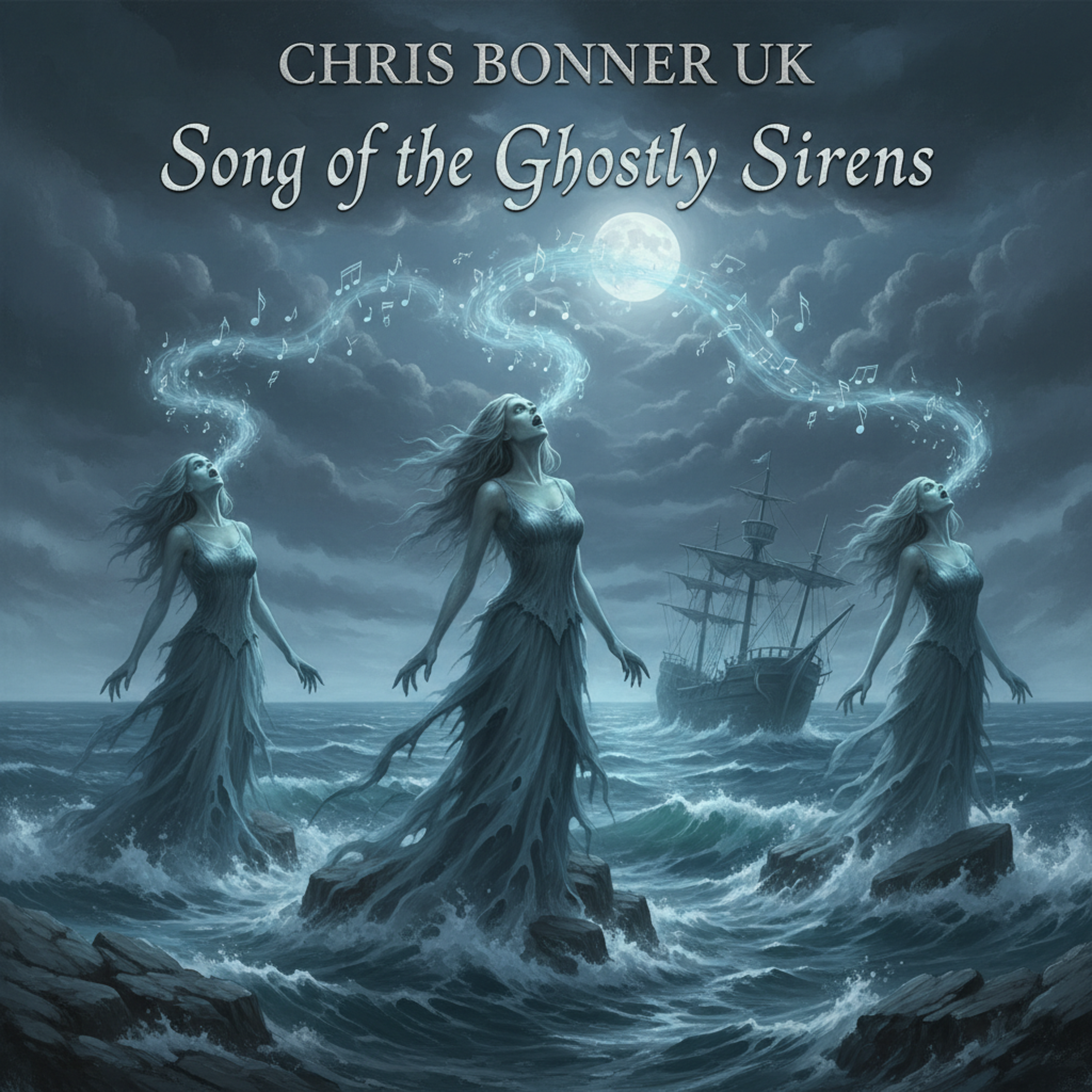 Song of the Ghostly Sirens by Chris Bonner UK cover art