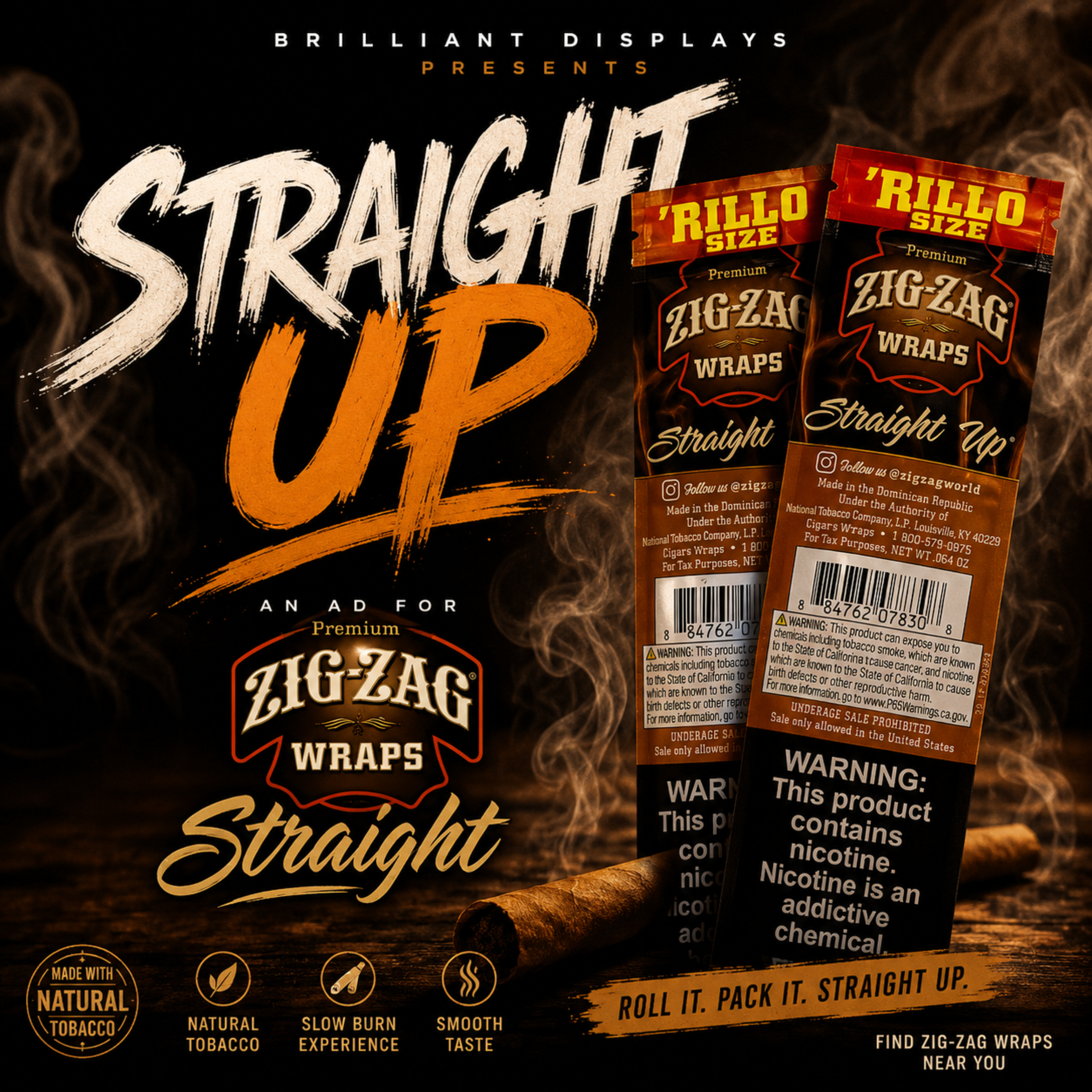 Straight Up by Brilliant Displays cover art