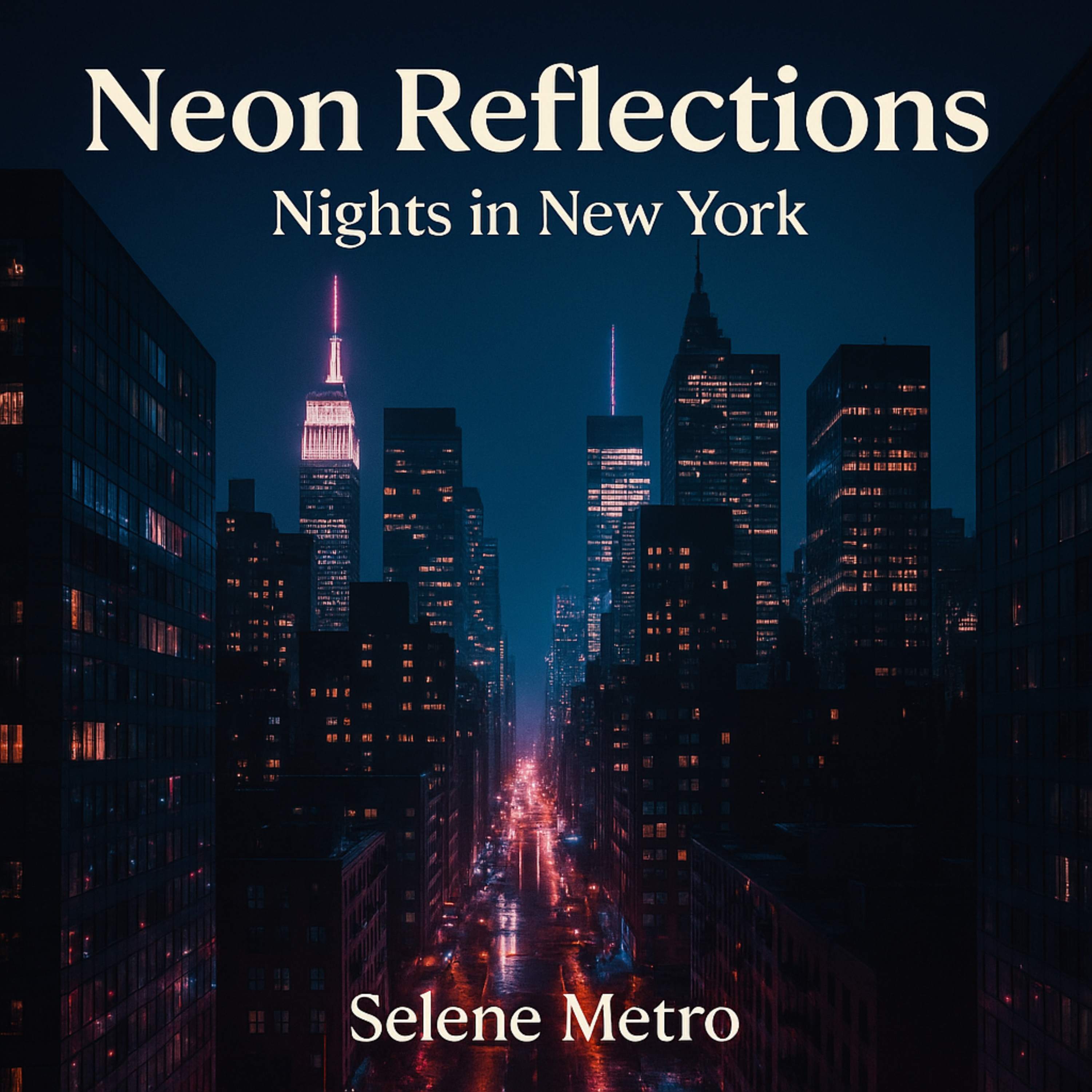 Neon Reflections, Nights in New York artwork