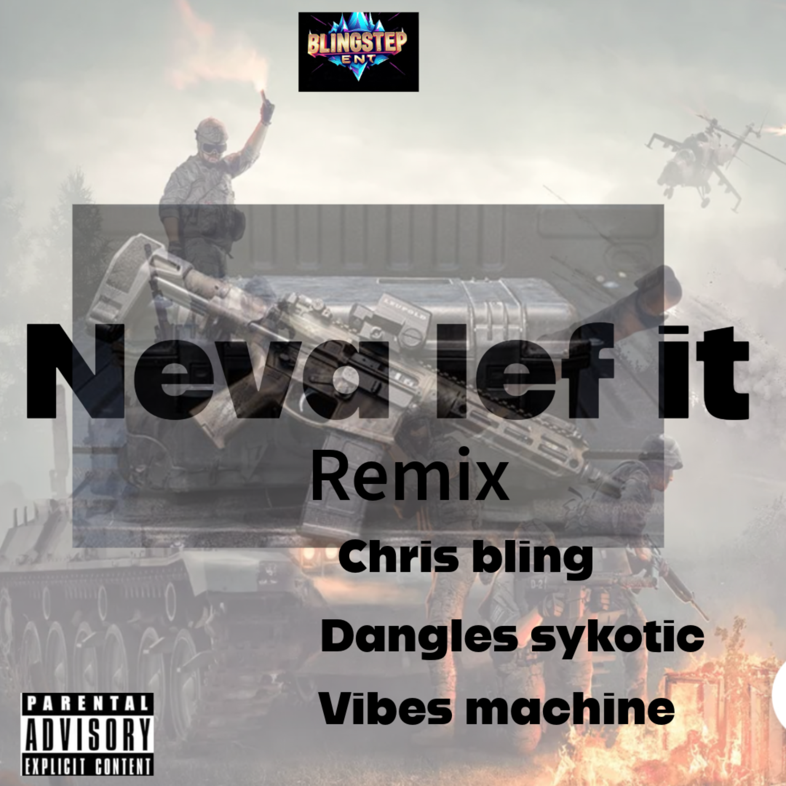 Neva lef it (remix) artwork