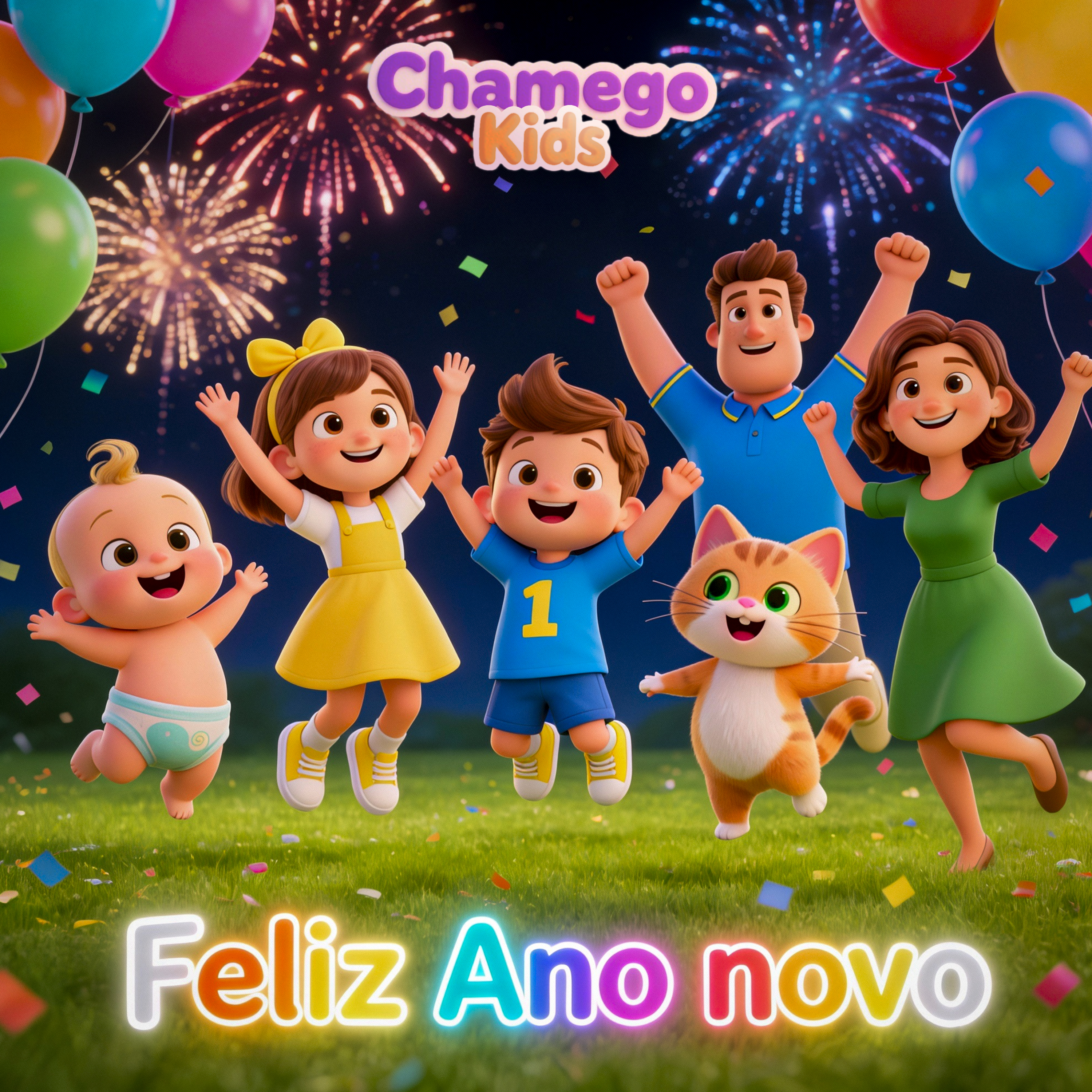 Feliz ano novo com Jesus artwork