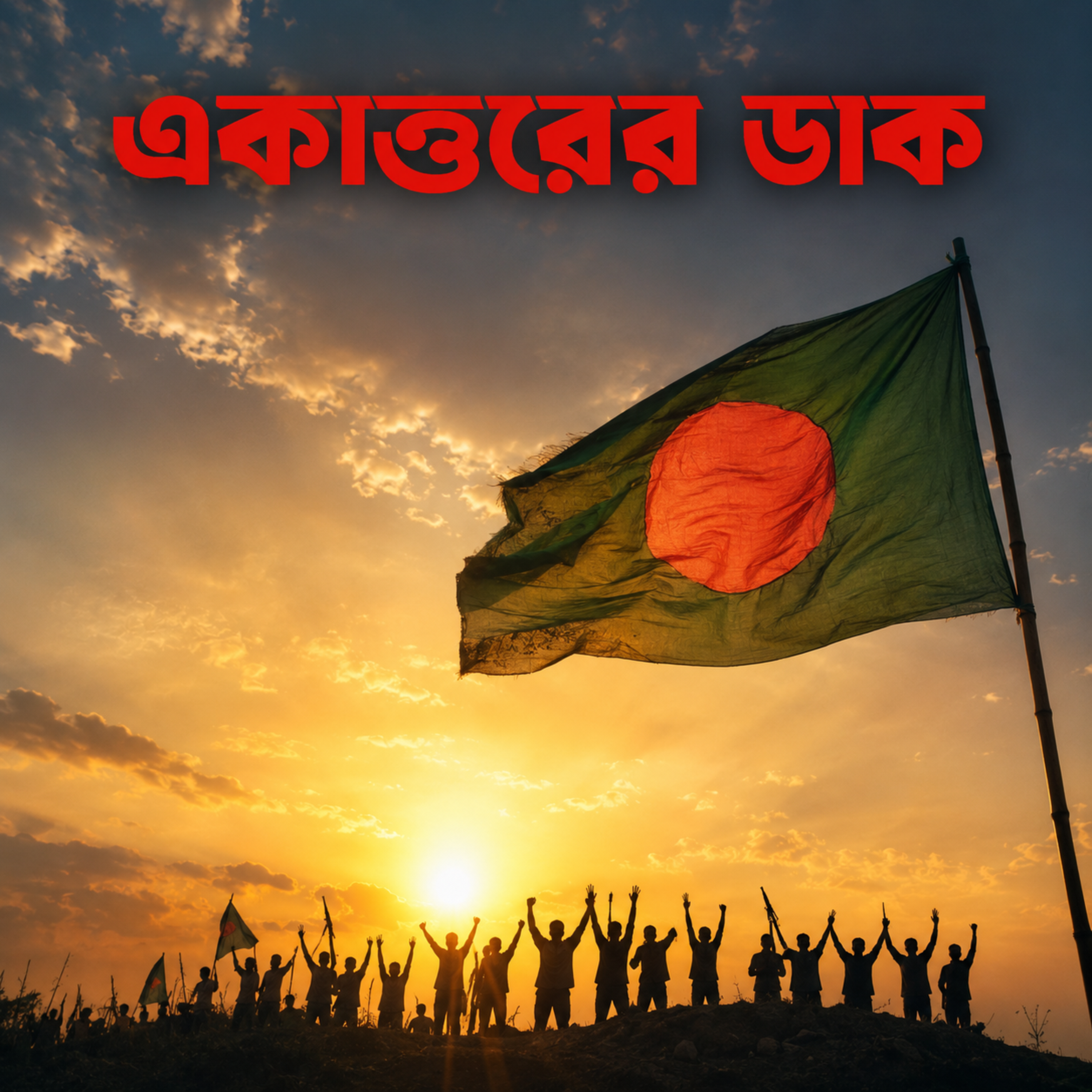 একাত্তরের ডাক (Ekattorer Dak) by Rabiul Karim cover art