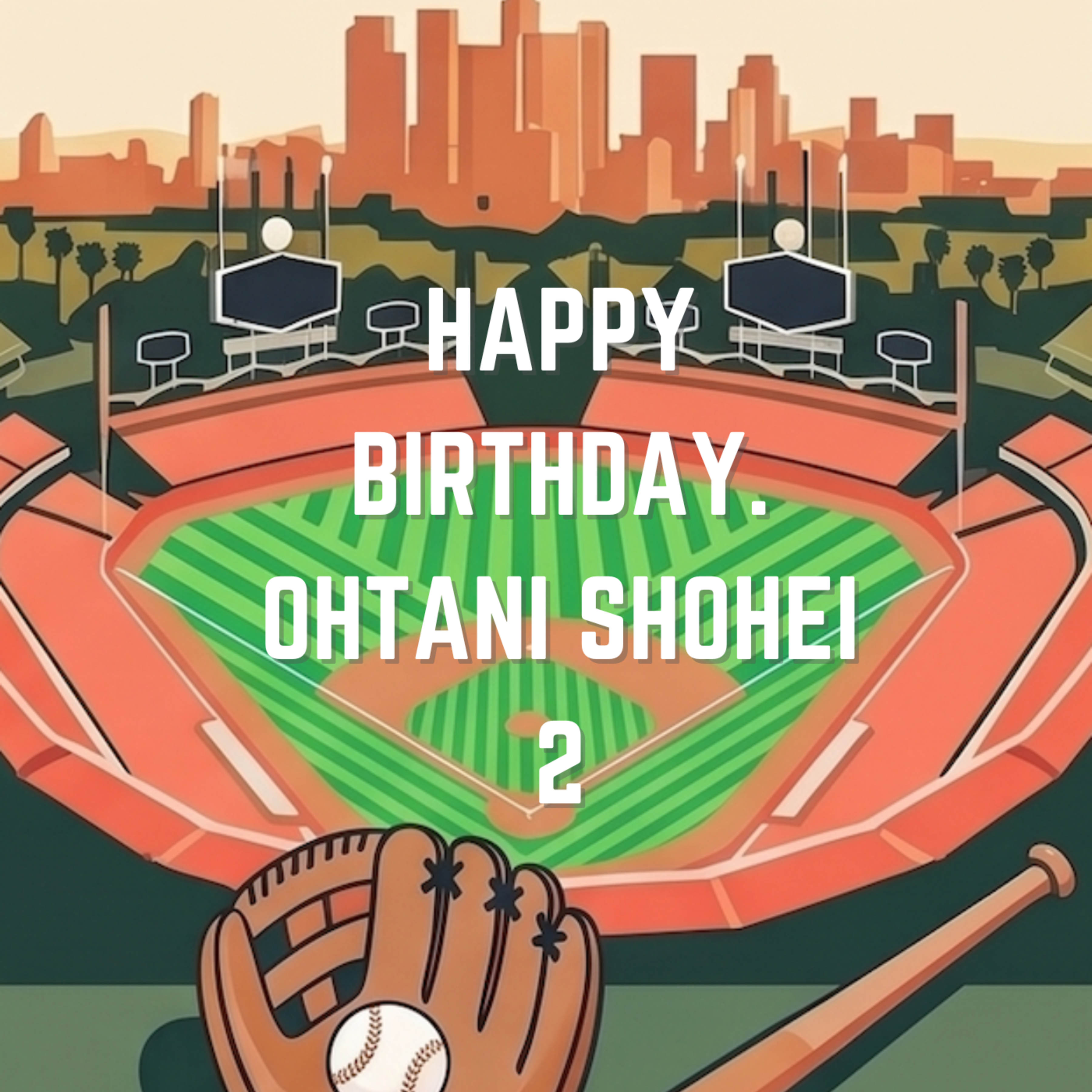 Happy Birthday. Ohtani Shohei 2 by David Castle cover art