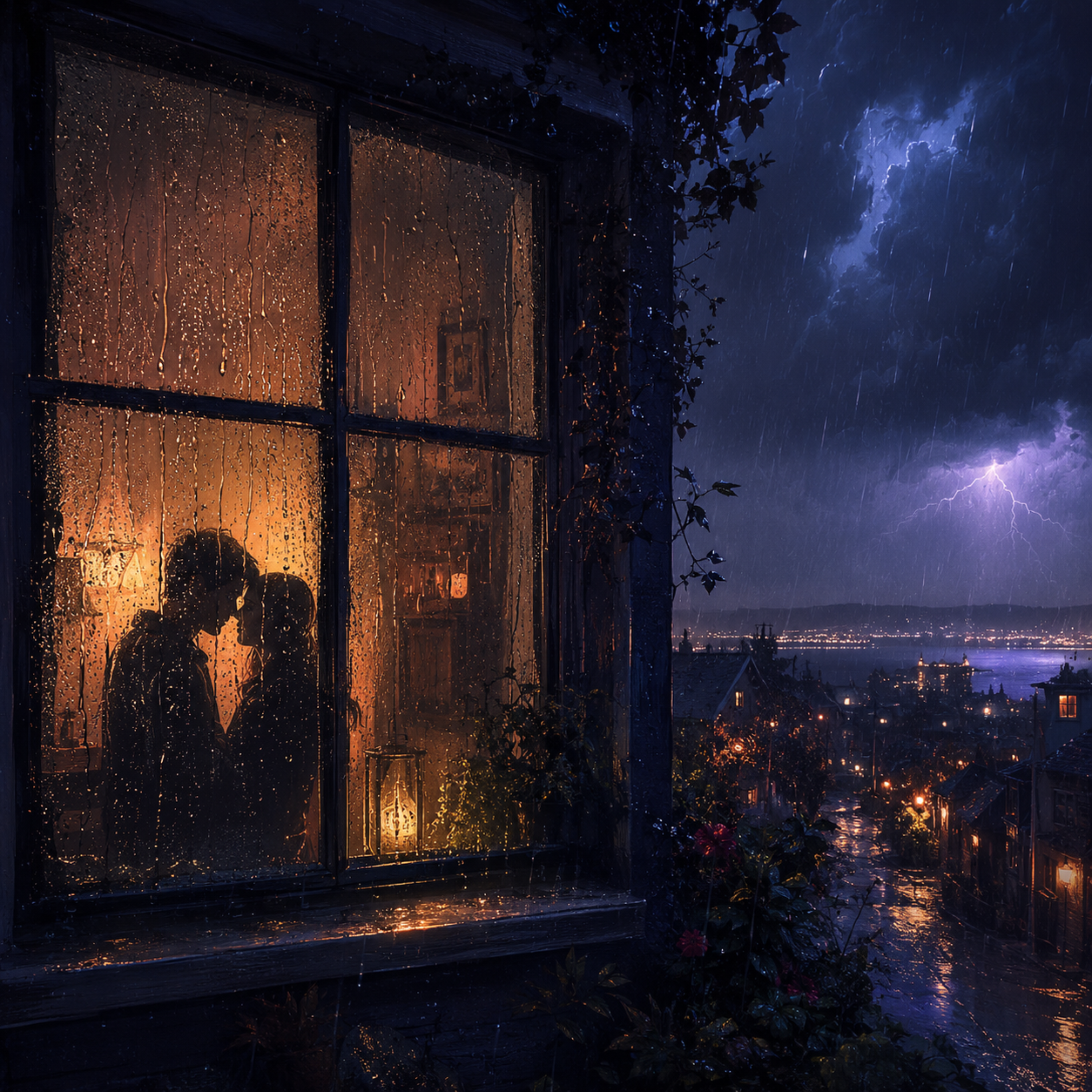 Rainy night (বৃষ্টি ভেজা রাত) by Rabiul Karim cover art