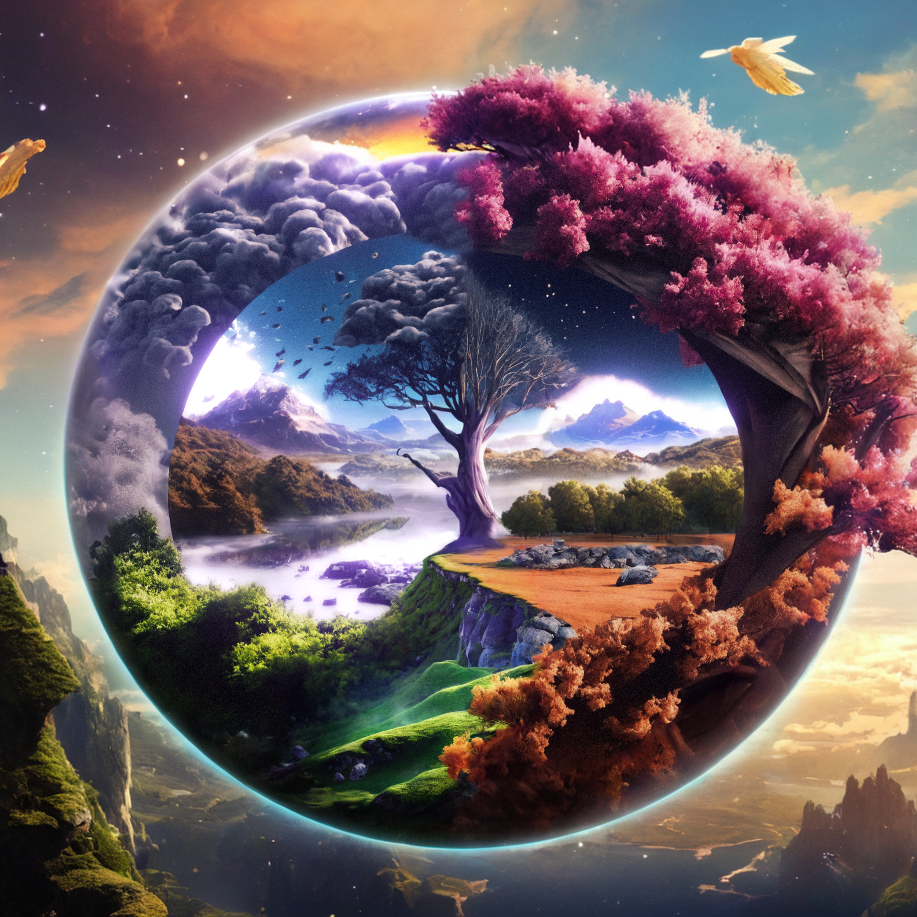 All four seasons artwork