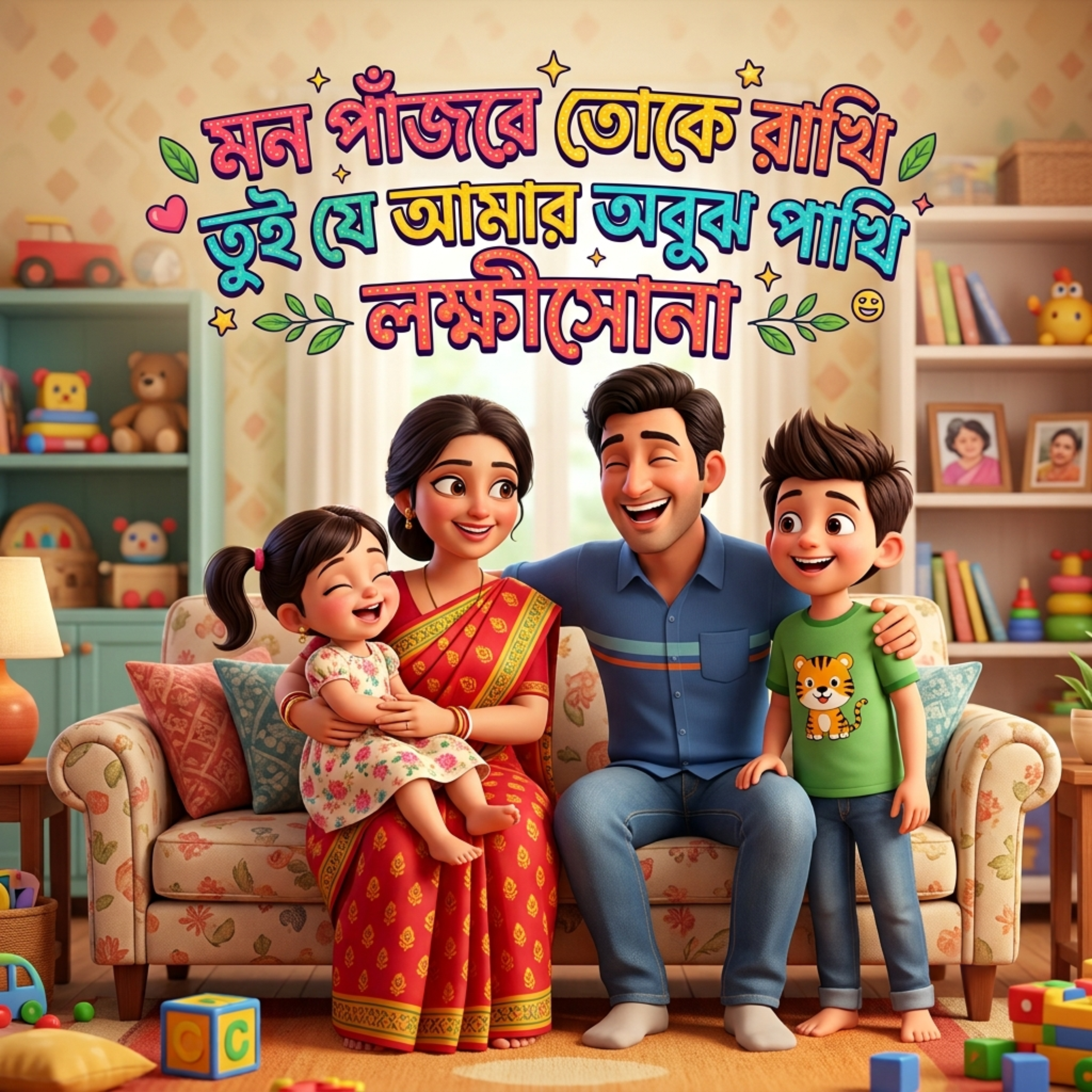 মন পাঁজরে তোকে রাখি তুই যে আমার অবুঝ পাখি লক্ষীসোনা Mon Pajore Toke Rakhi Tui Je Amar Obujh Pakhi Lokkhi Sona by Mubin TusHar cover art