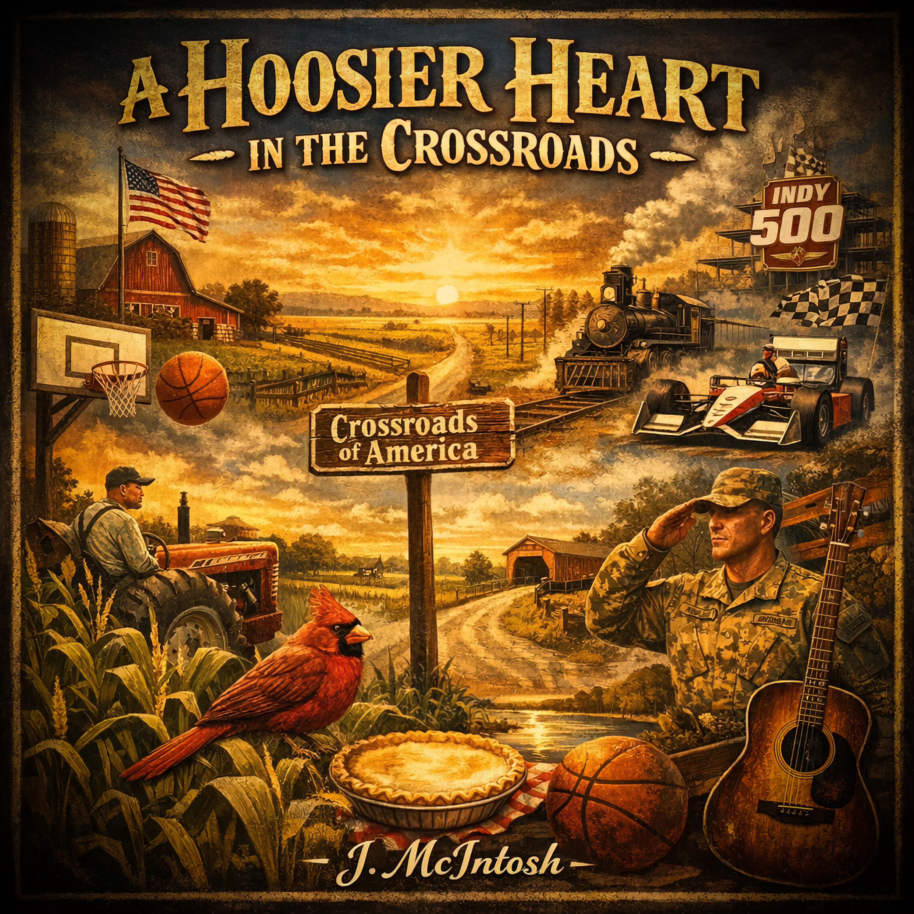 A Hoosier Heart (In the Crossroads) by J. McIntosh cover art