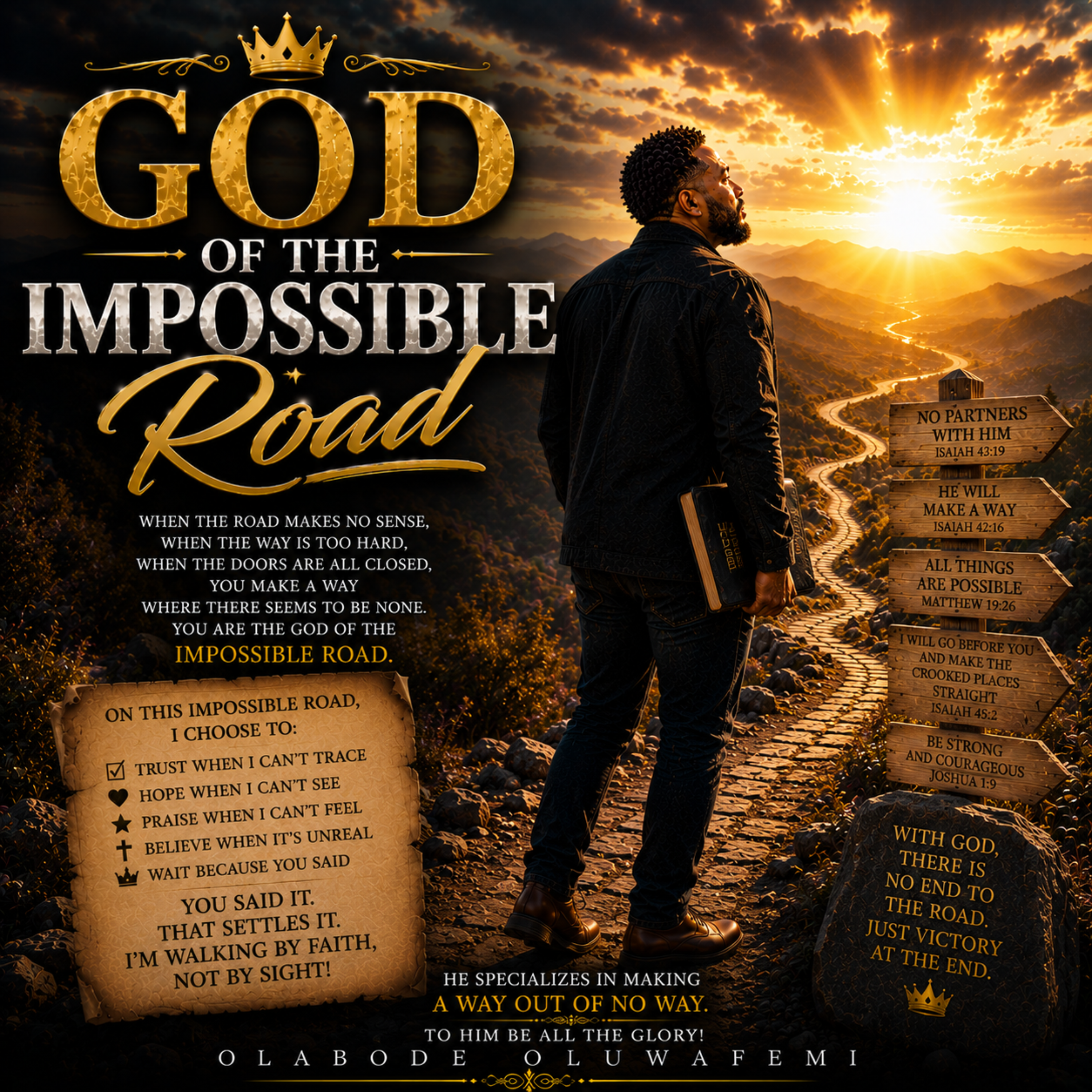 God of the Impossible Road by olabode oluwafemi cover art
