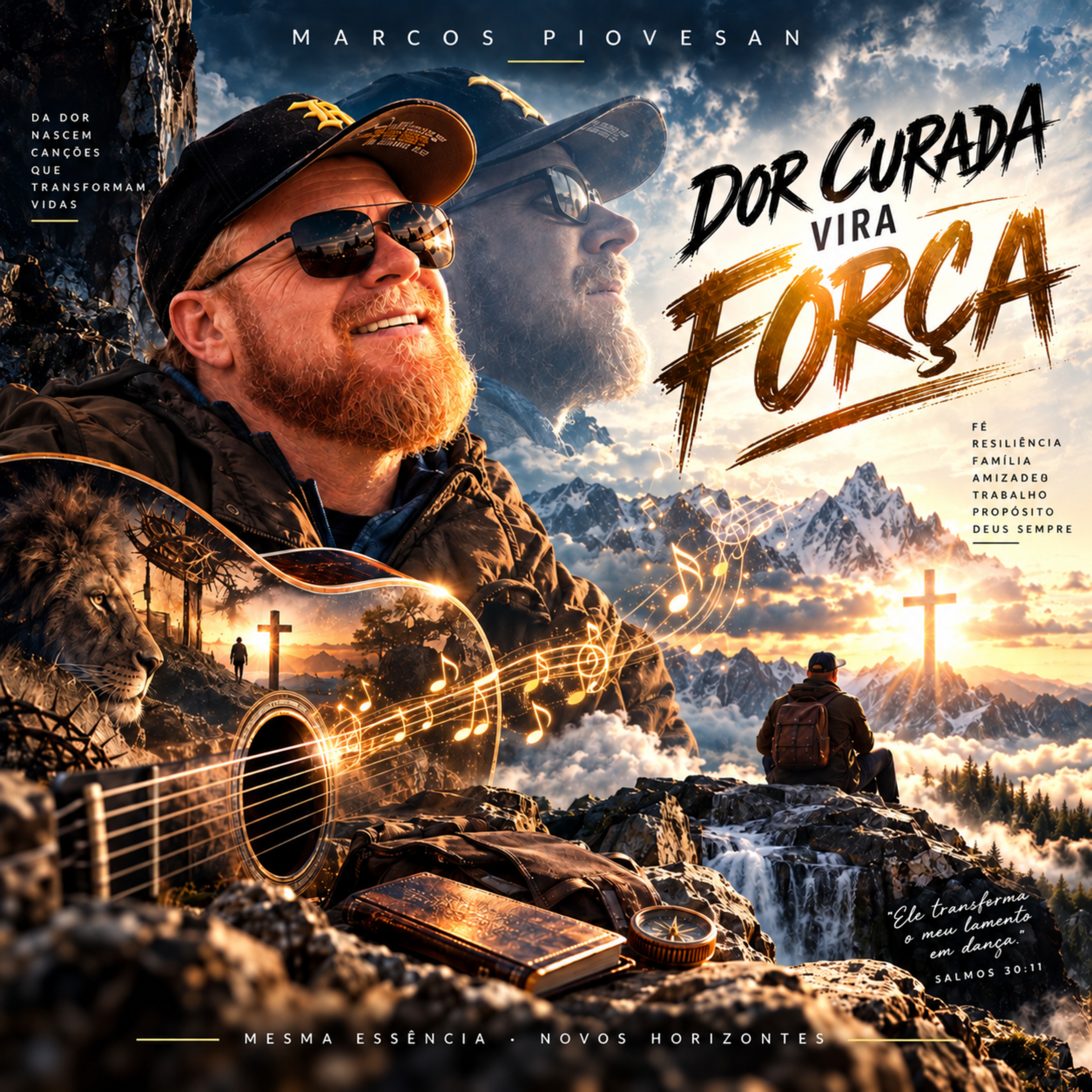 Dor curada vira força by Marcos Piovesan cover art