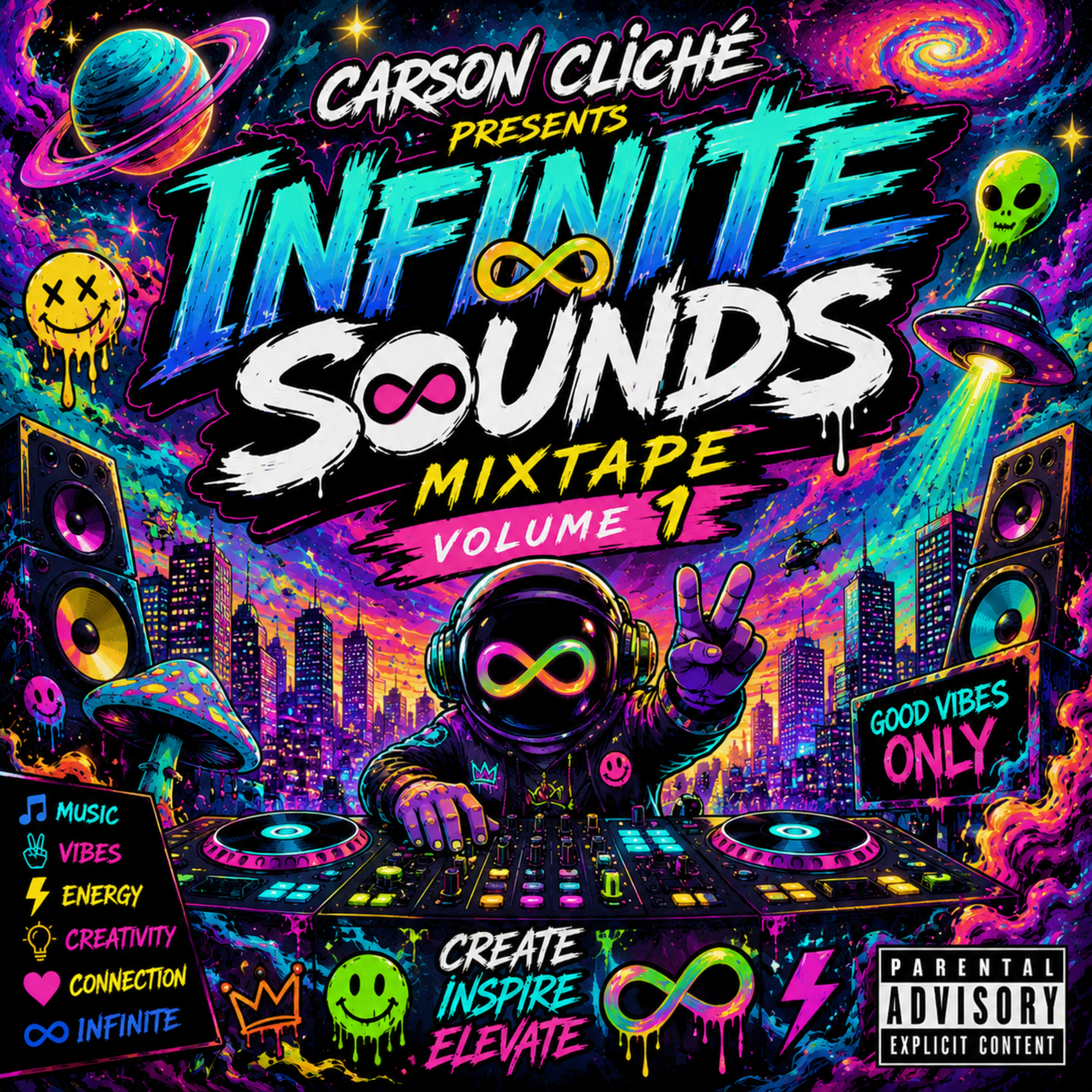 Infinite Sounds Mixtape Volume One by Carson Cliché cover art