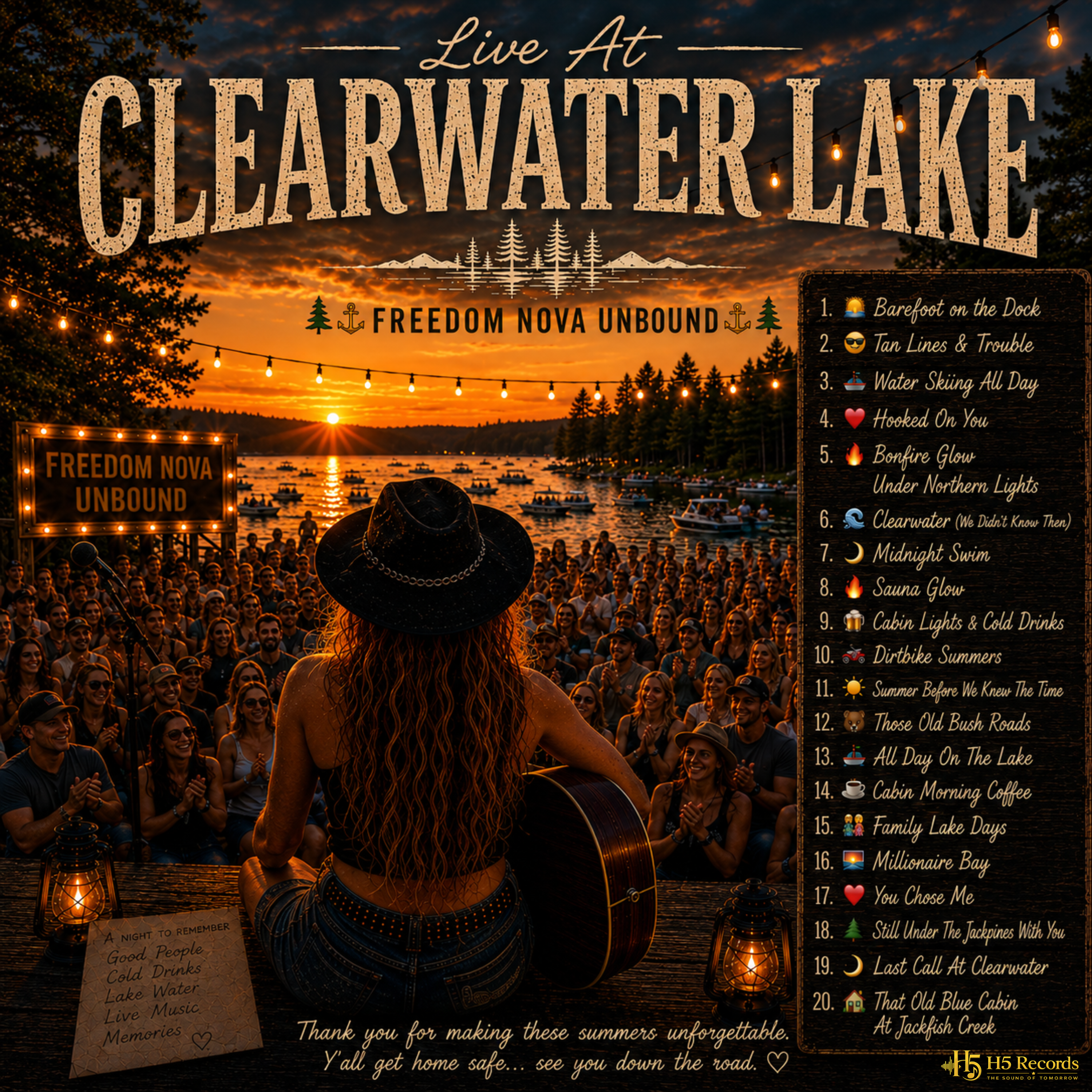 Live At Clearwater Lake by Freedom Nova Unbound cover art
