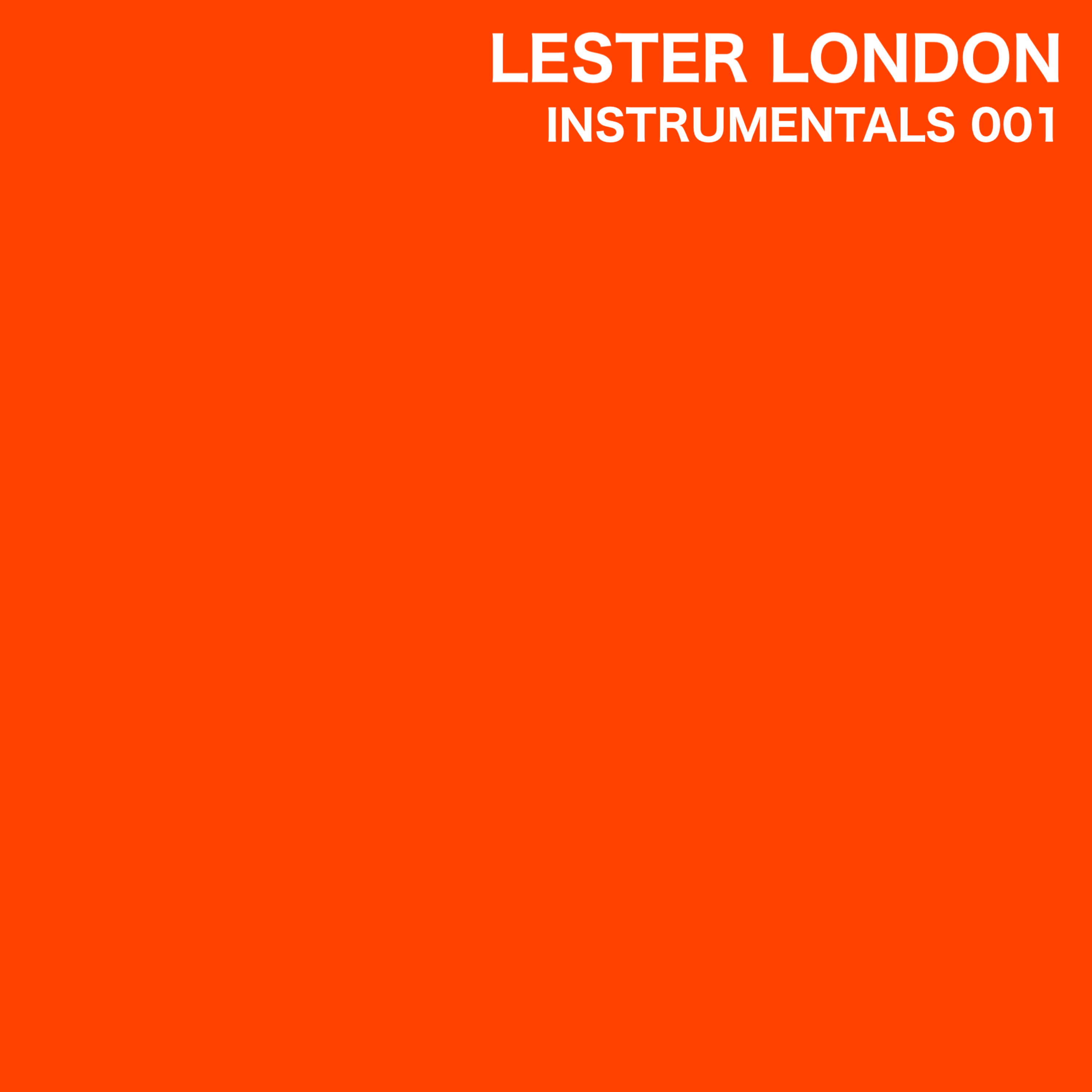 LESTER LONDON INSTRUMENTALS 001 artwork