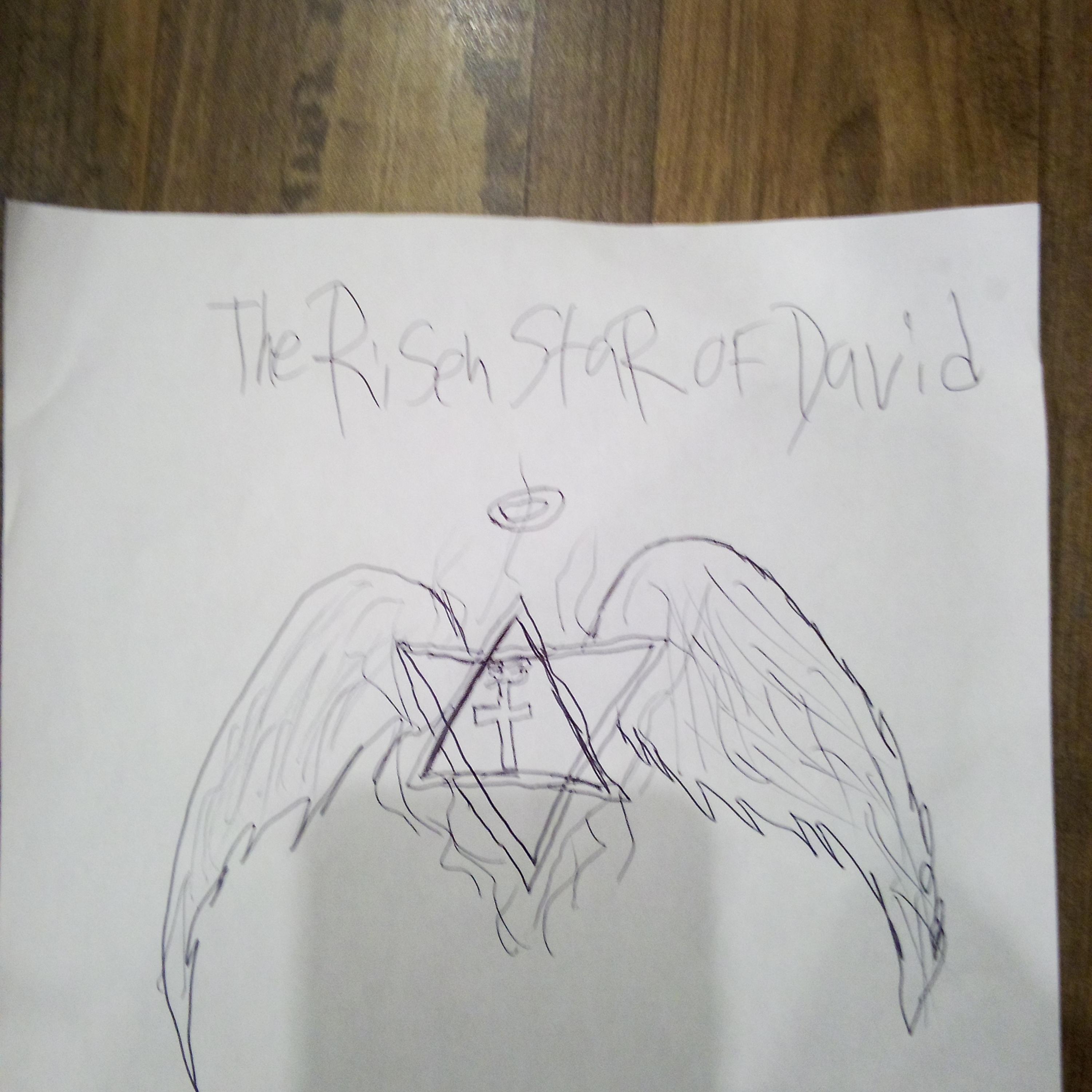 The risen star of David artwork