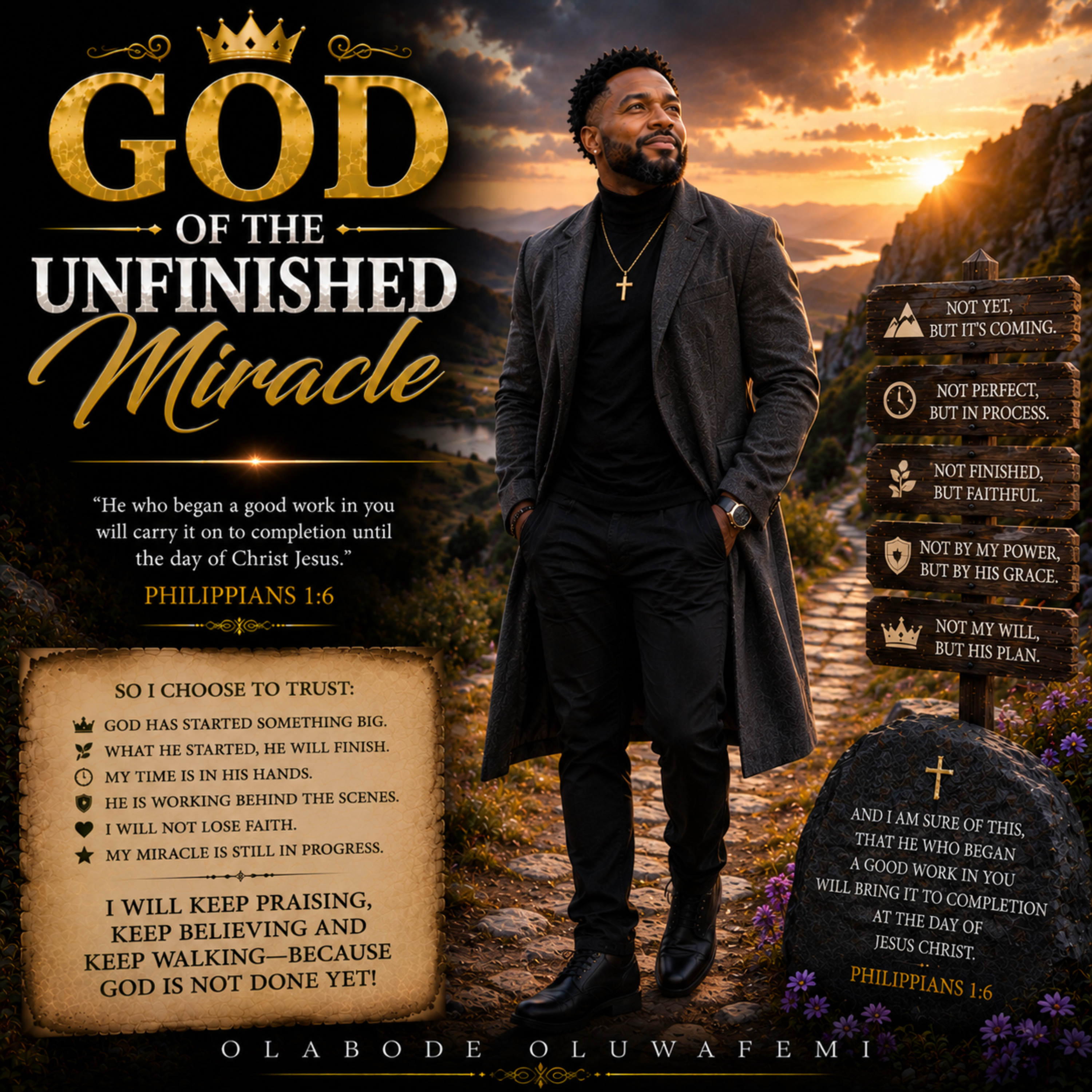 God of the Unfinished Miracle by olabode oluwafemi cover art