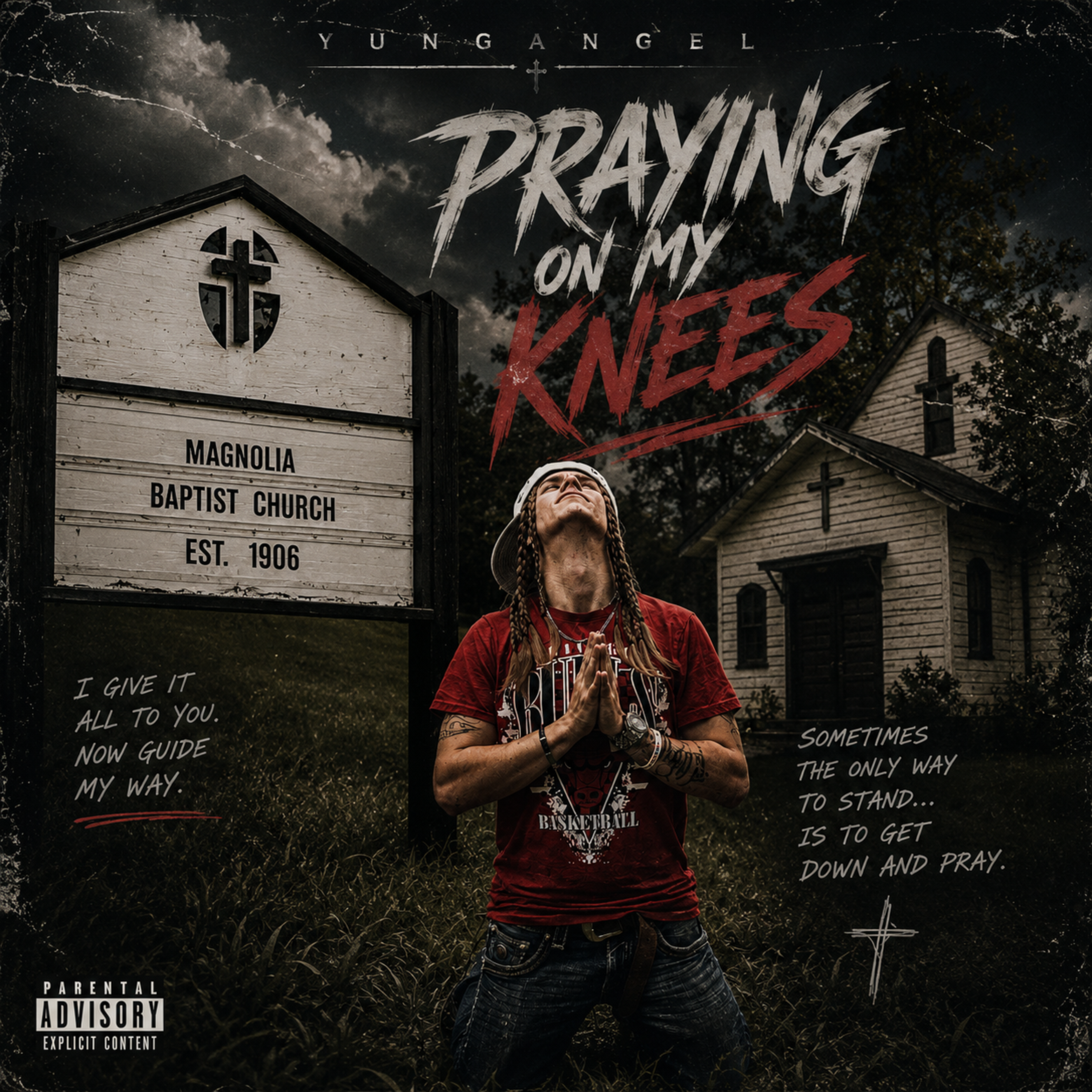 Praying On My Knees by YUNGANGEL cover art