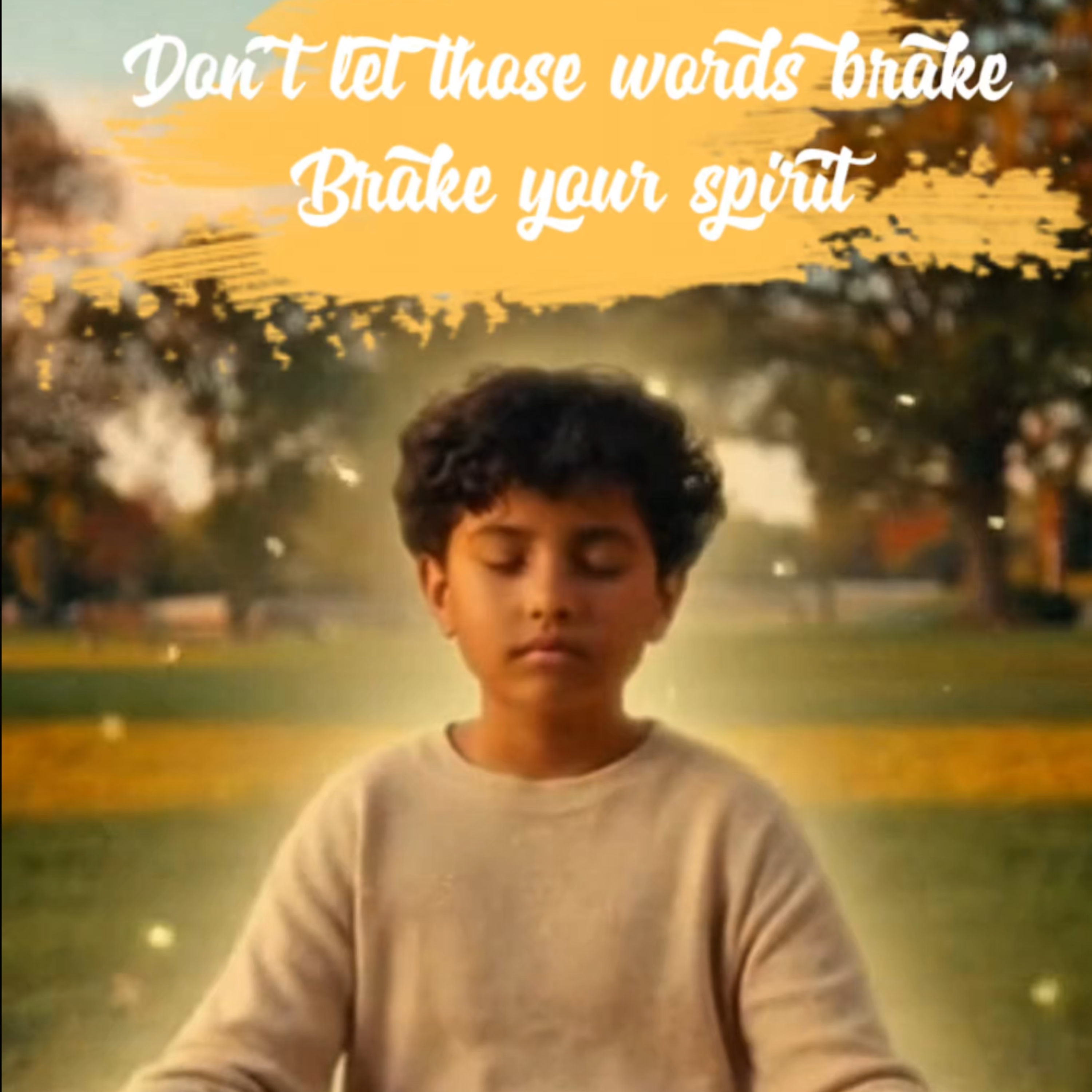 Don’t Let those words brake your spirit artwork