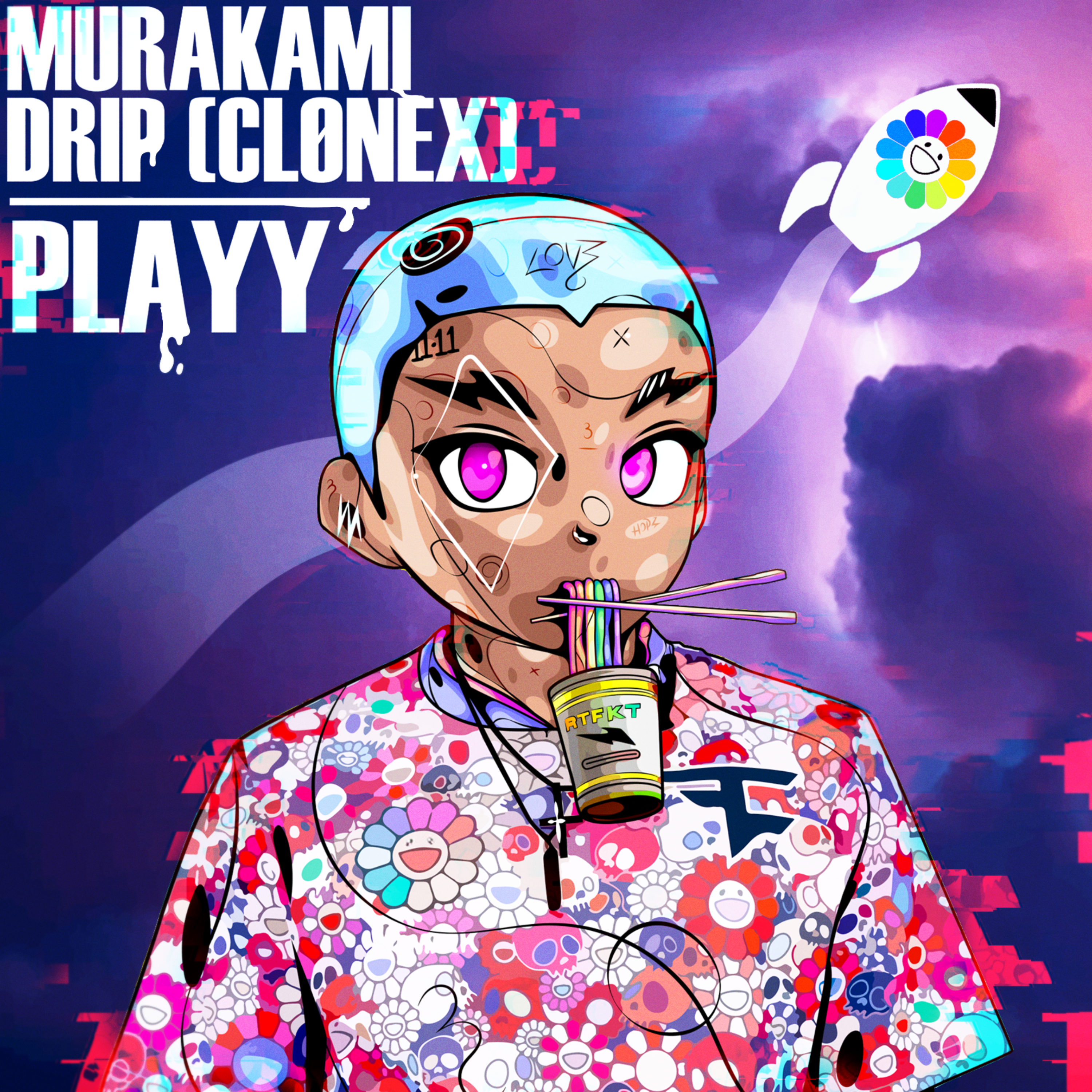 Murakami Drip (Clone X) artwork