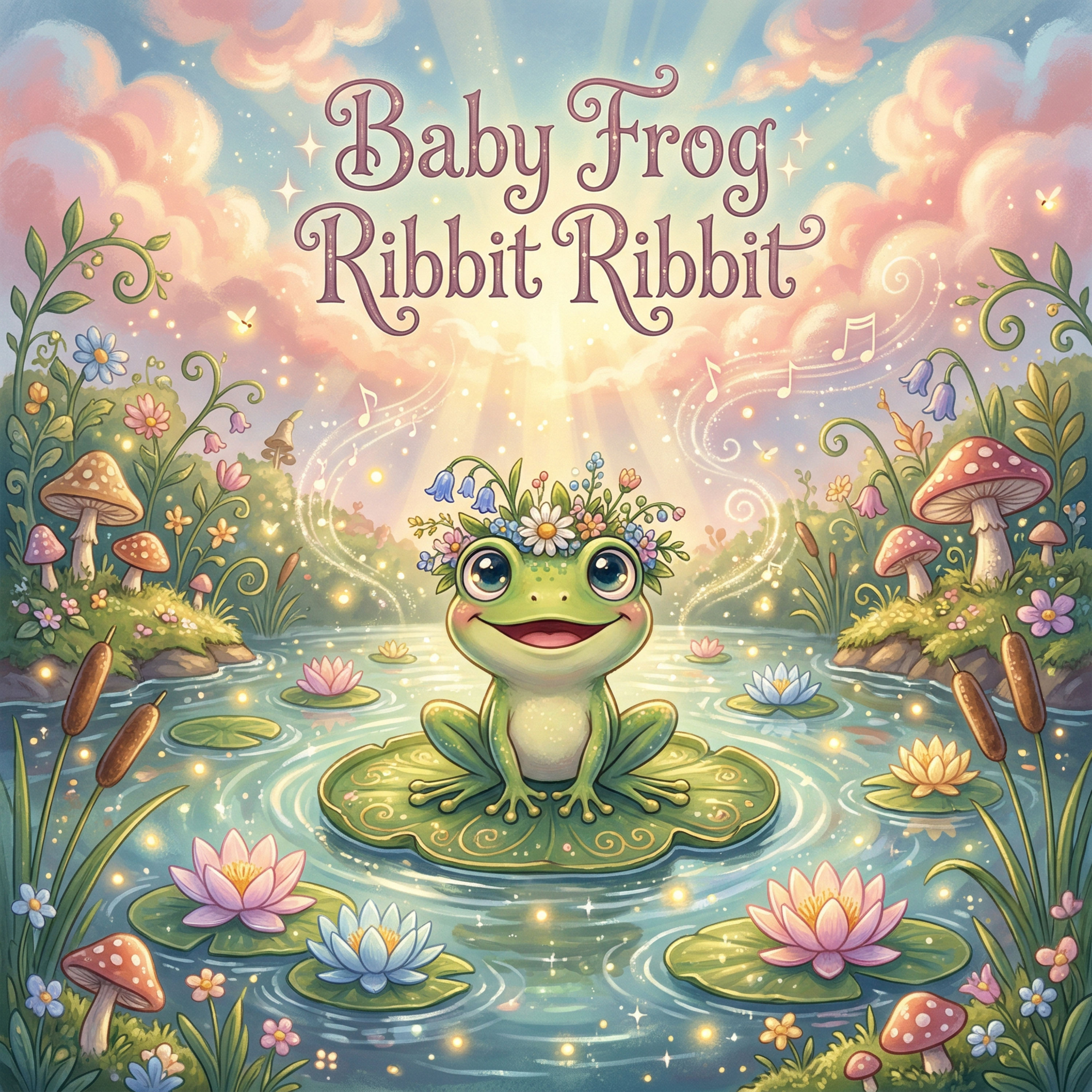 Baby Frog Ribbit Ribbit artwork