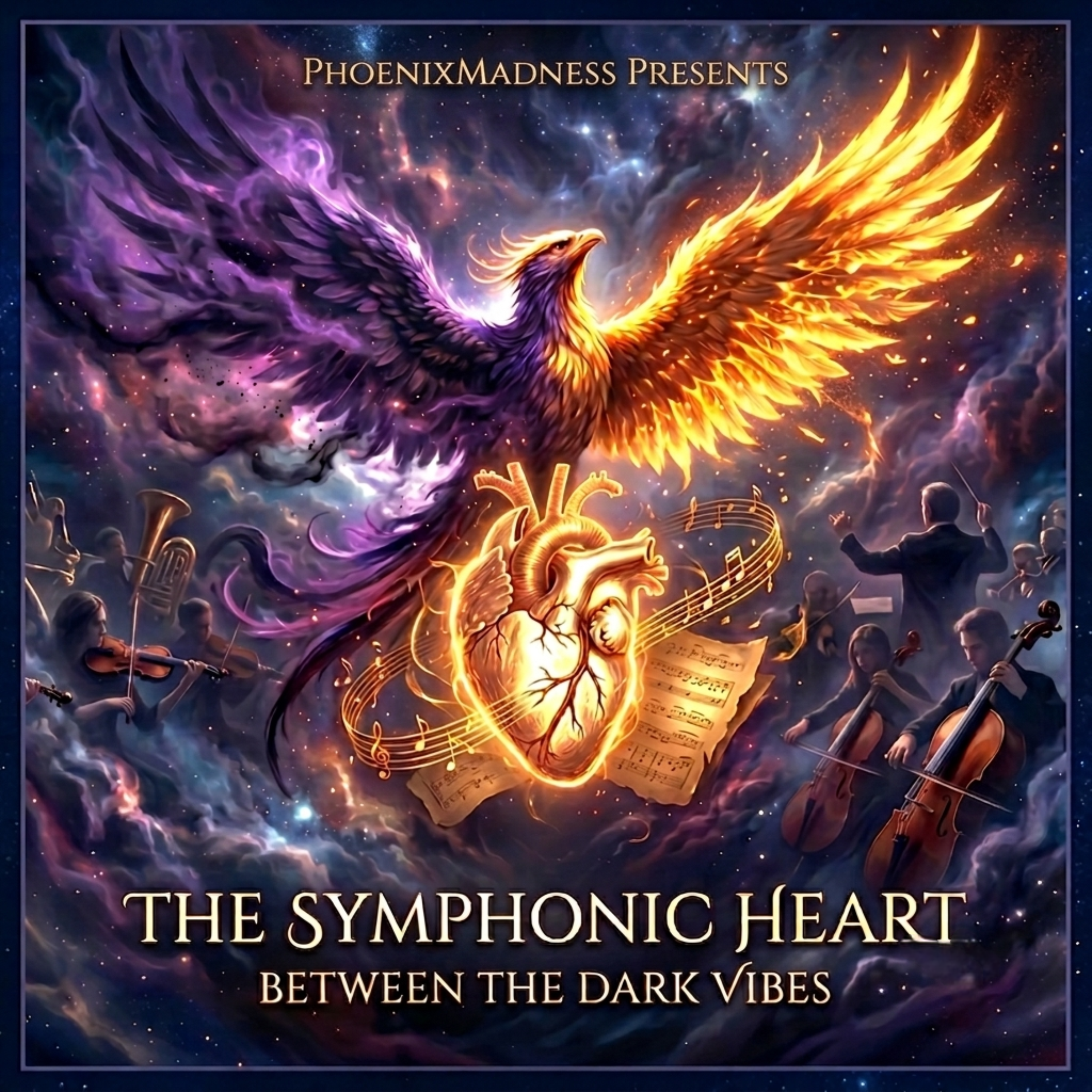 The symphonic Heart between the dark Vibes by RisenPhoeniX cover art