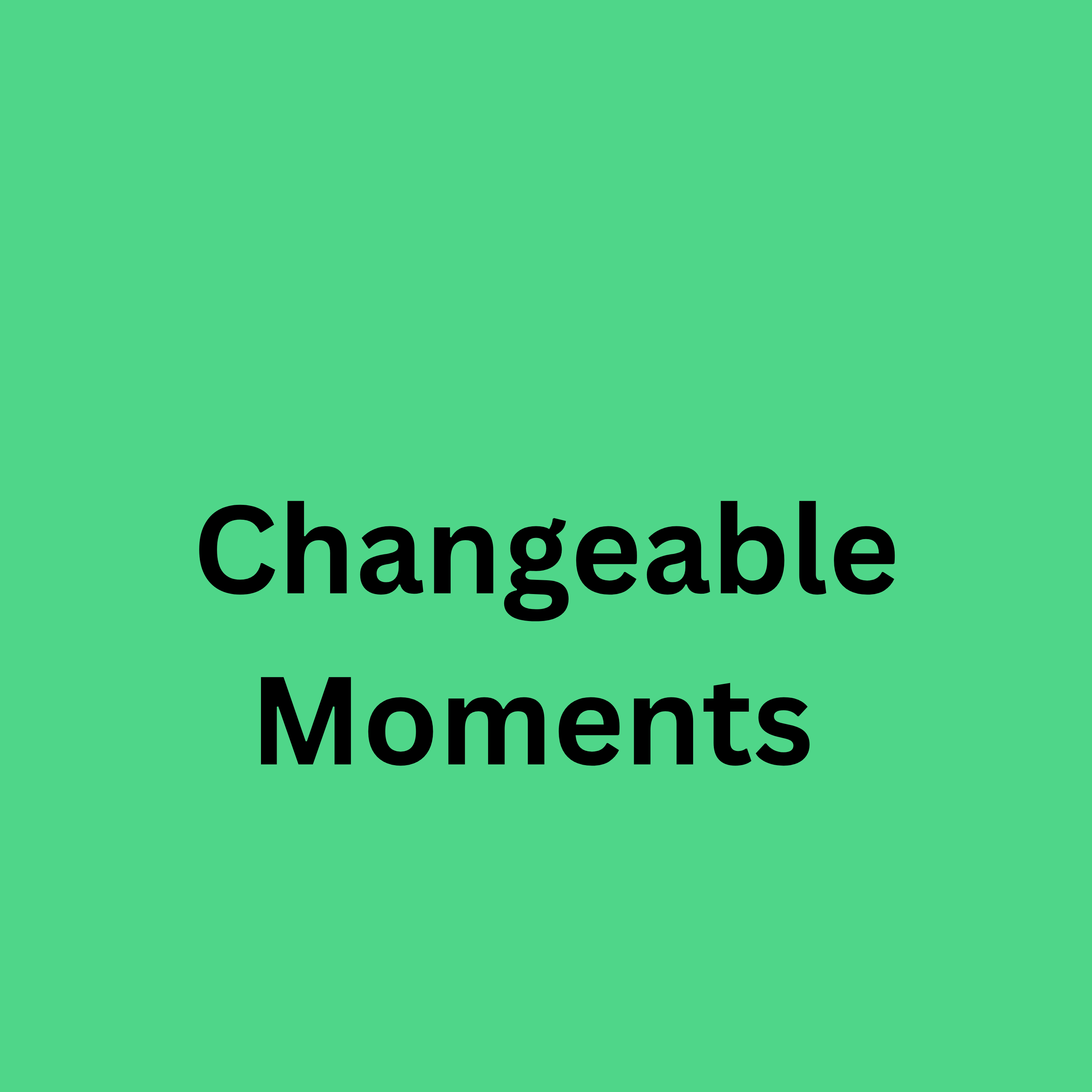 changeable moments by Javon St. John cover art