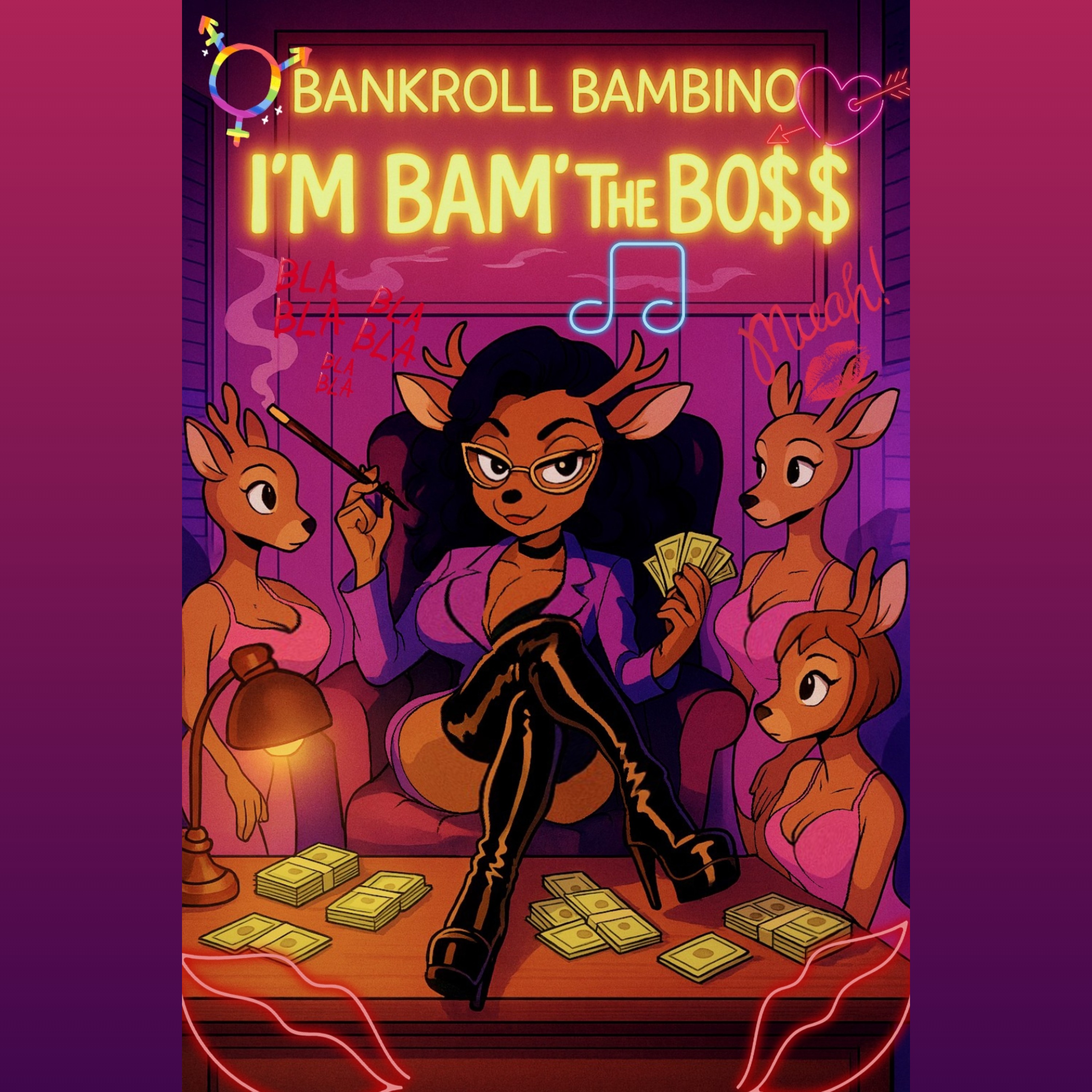I'm Bam'$ The Bo$$ artwork