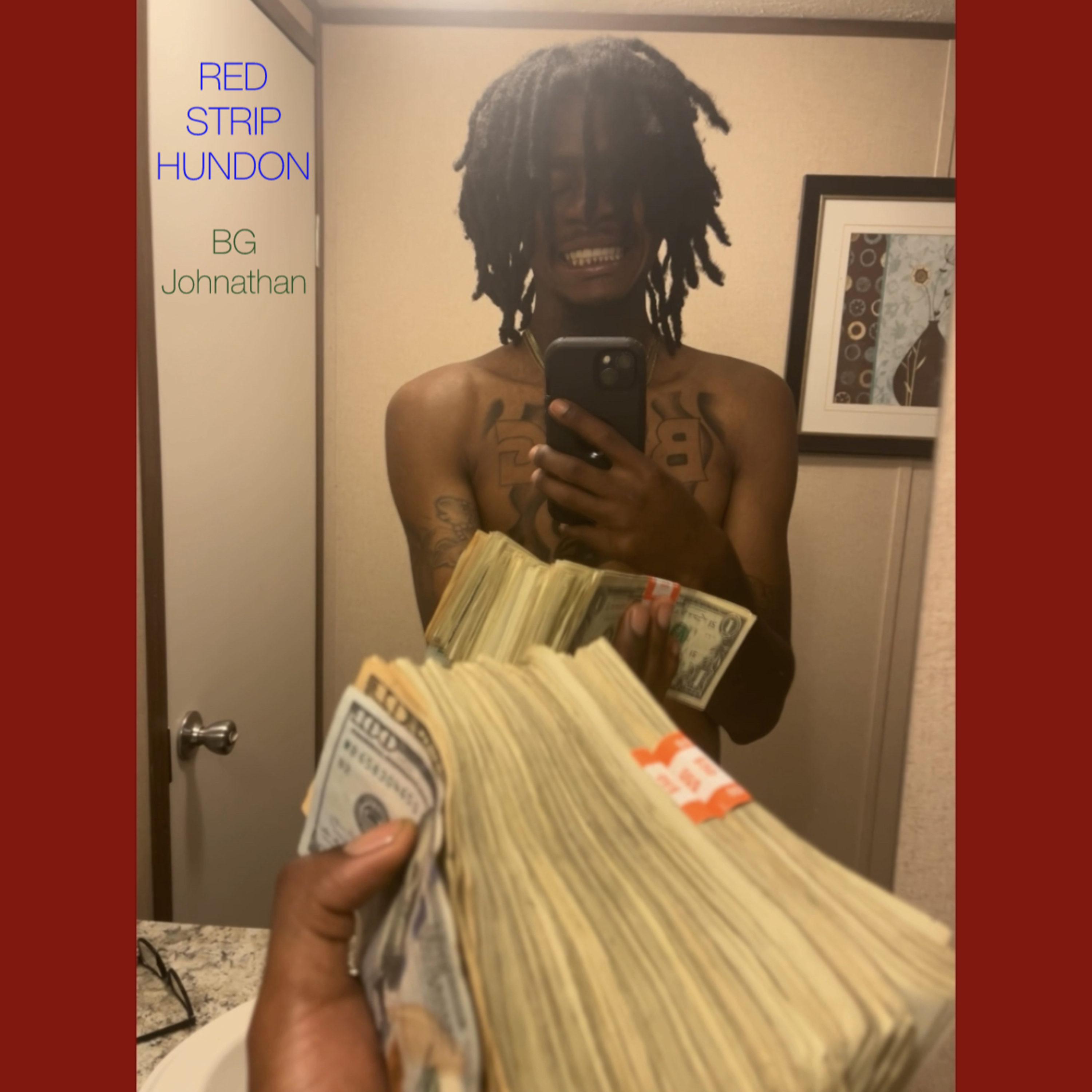 RED STRIP HUNDON artwork
