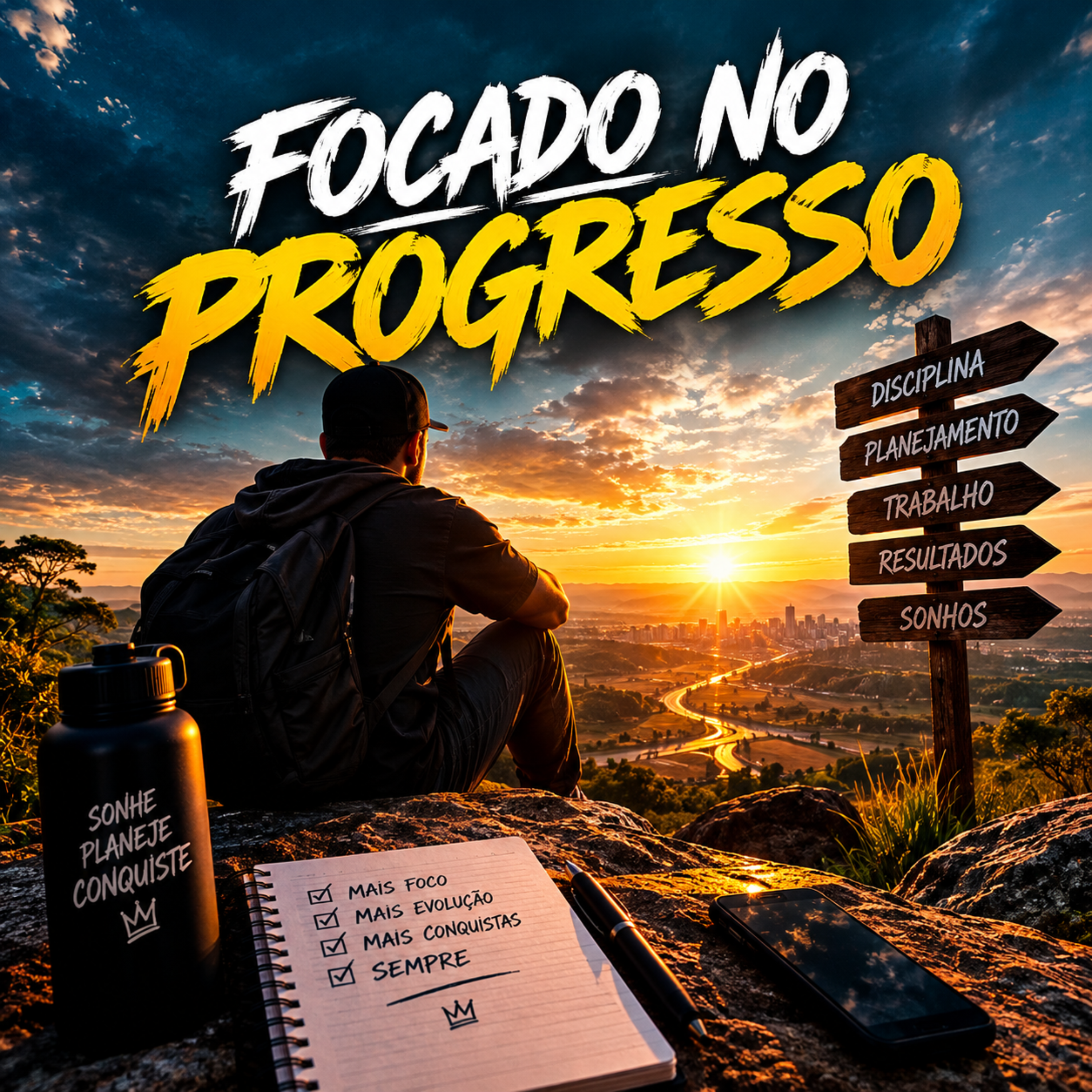 Focado no progresso by Nilson Nsn cover art